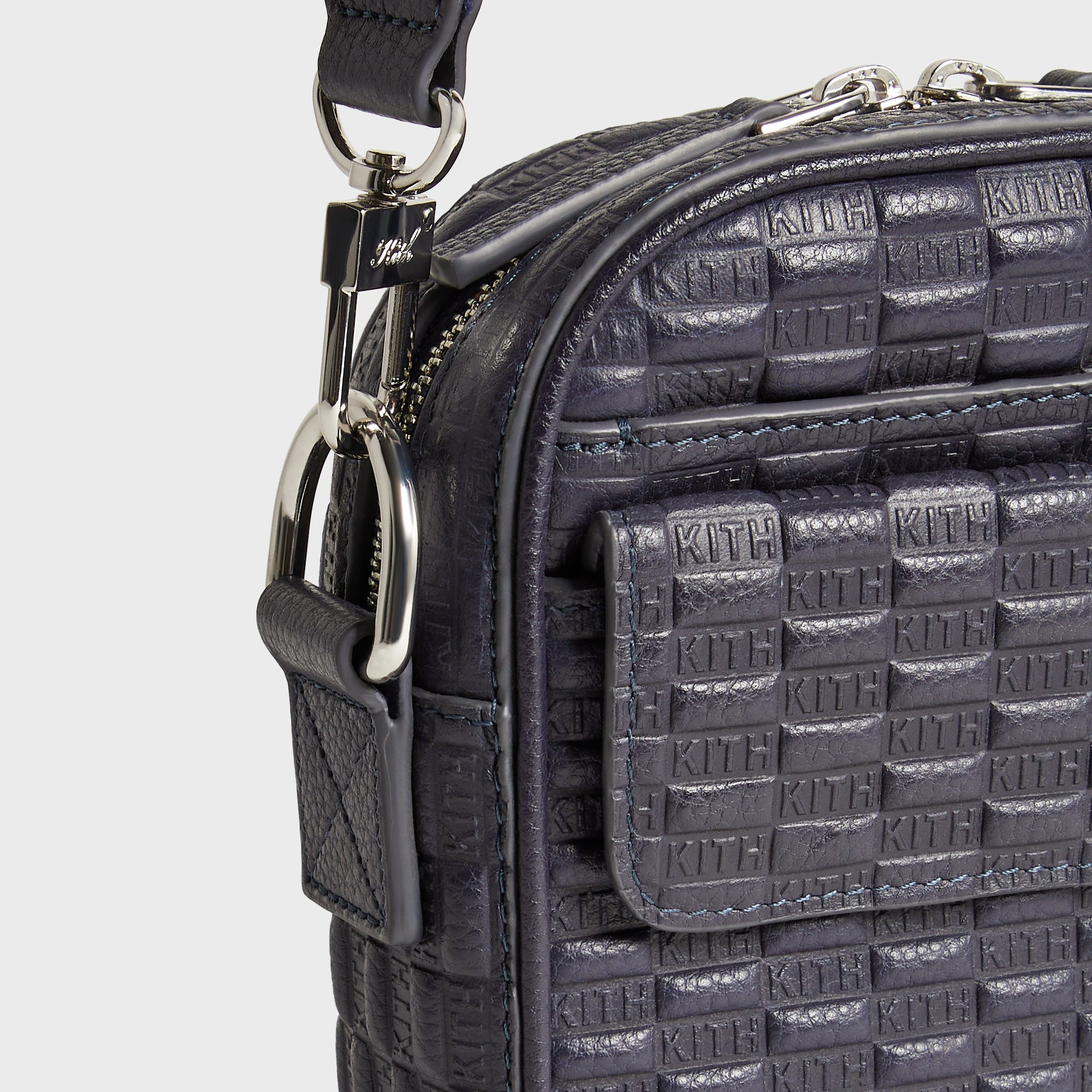 Kith Monogram Tumbled Leather Passenger K15 Bag - Ink – Kith Japan
