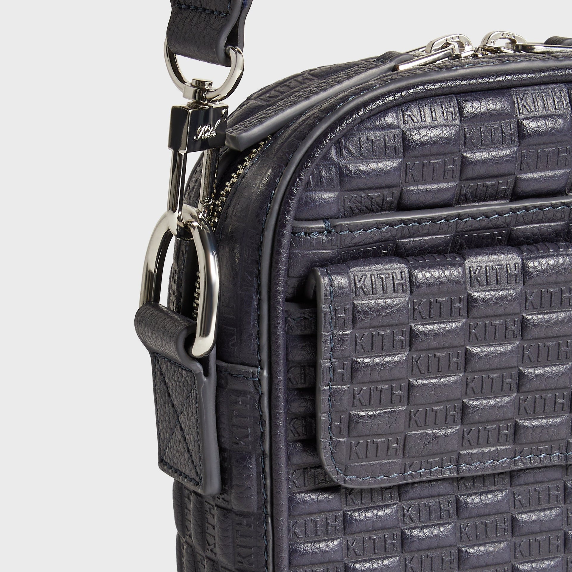 Kith Monogram Tumbled Leather Passenger K15 Bag - Ink
