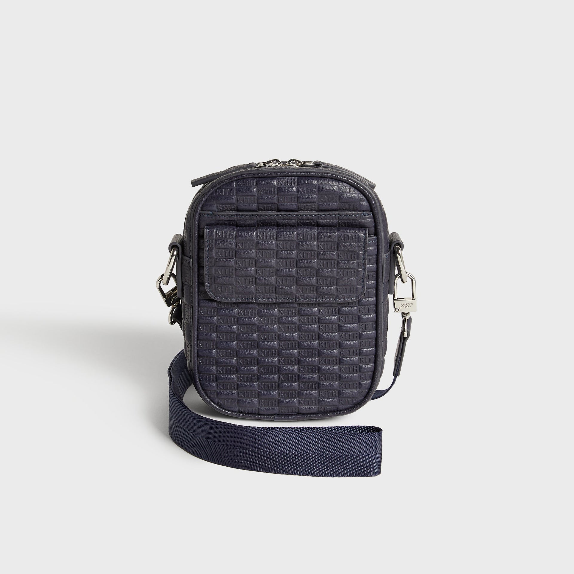 Kith Monogram Tumbled Leather Passenger K15 Bag - Ink
