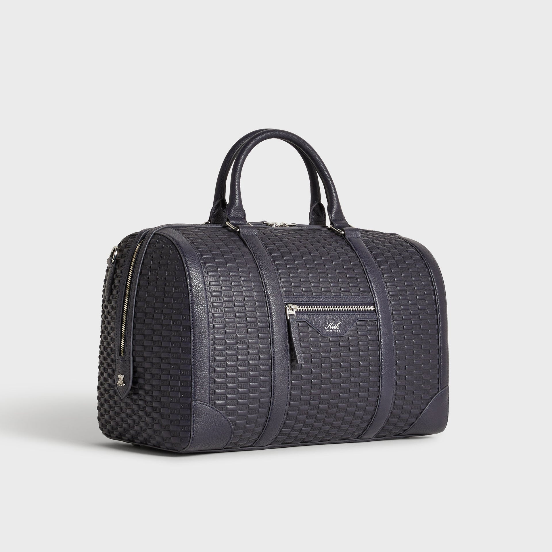 Kith Monogram Tumbled Leather Traveler K40 Duffle Bag - Ink - PH