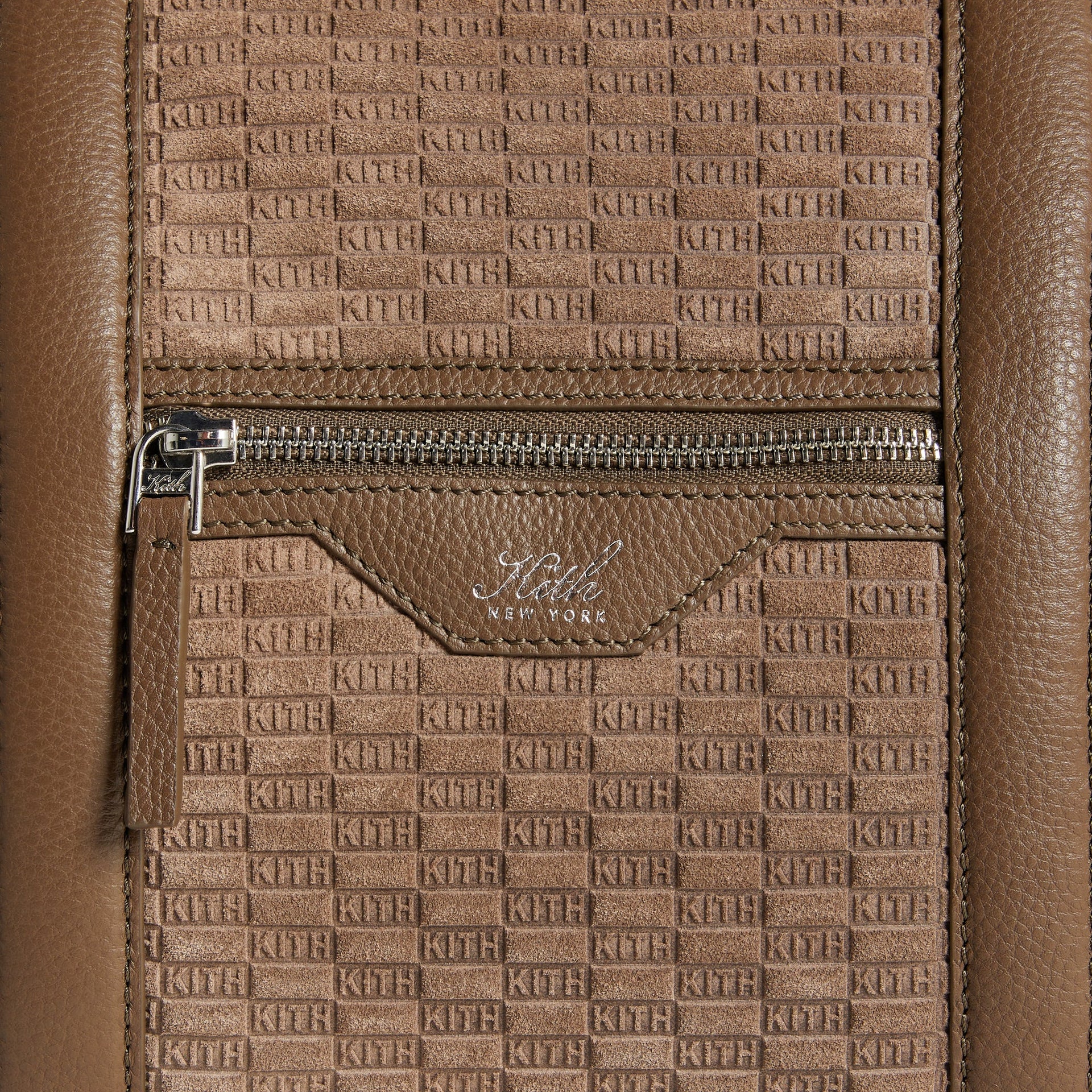 Kith Monogram Suede Traveler K40 Duffle Bag - Java