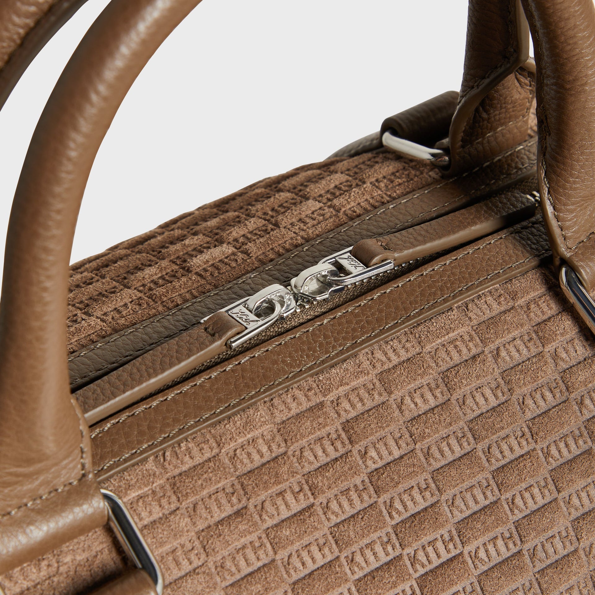 Kith Monogram Suede Traveler K40 Duffle Bag - Java