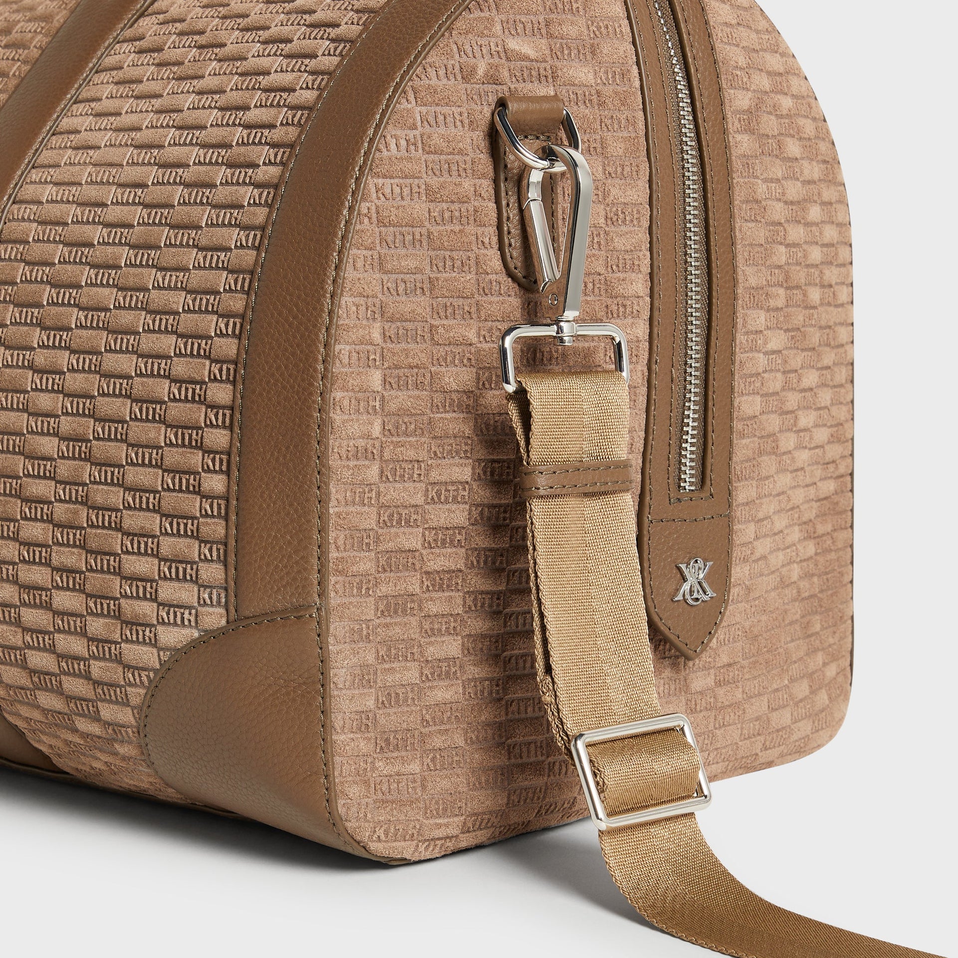 Kith Monogram Suede Traveler K55 Duffle Bag - Java - PH