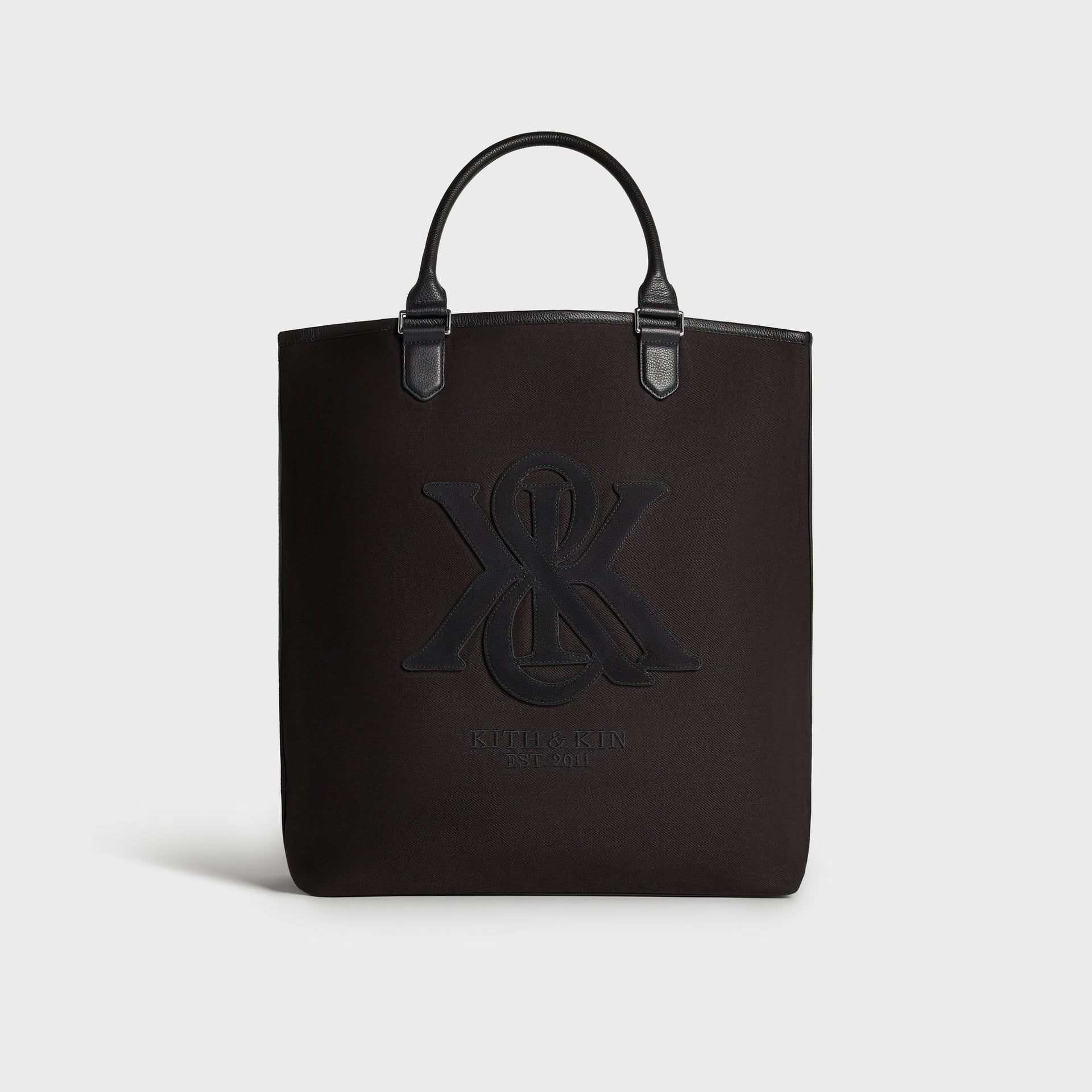 Kith Suede Applique Canvas Tote - Black