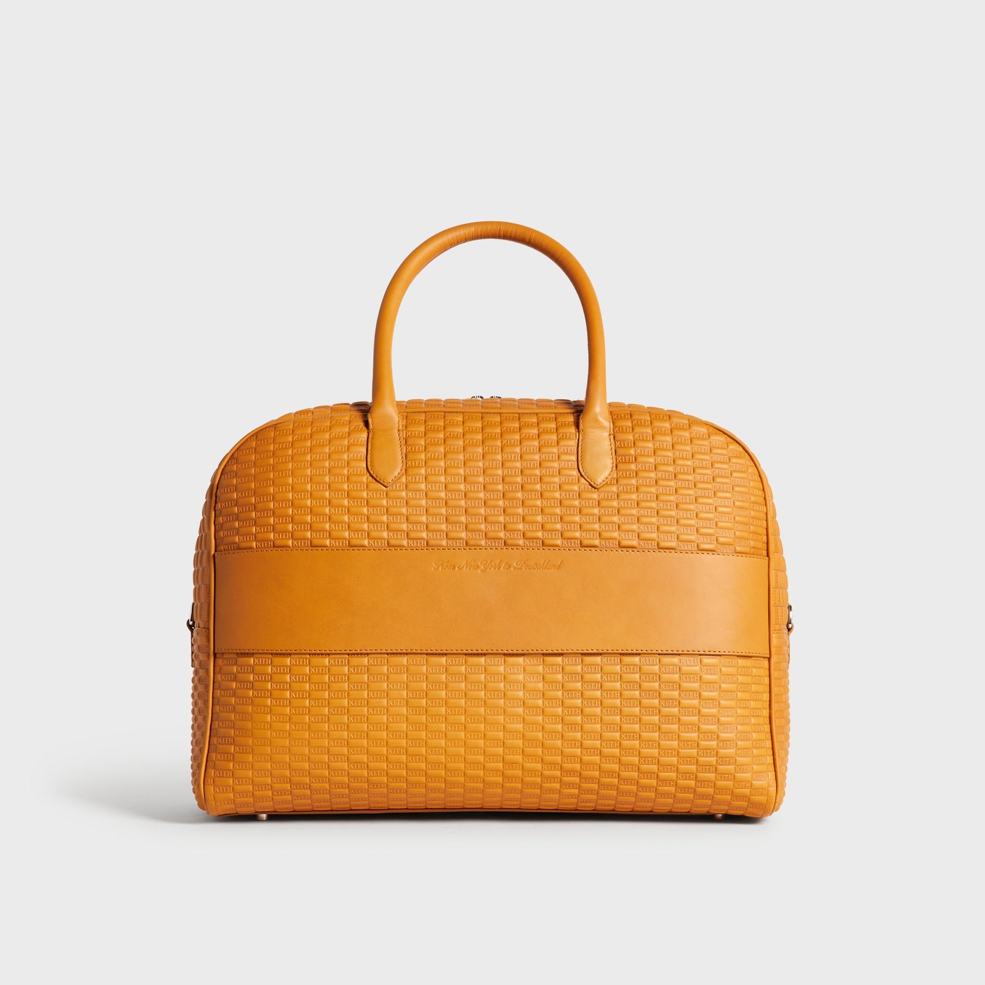 Kith for BMW Leather Overnight Bag - Camel