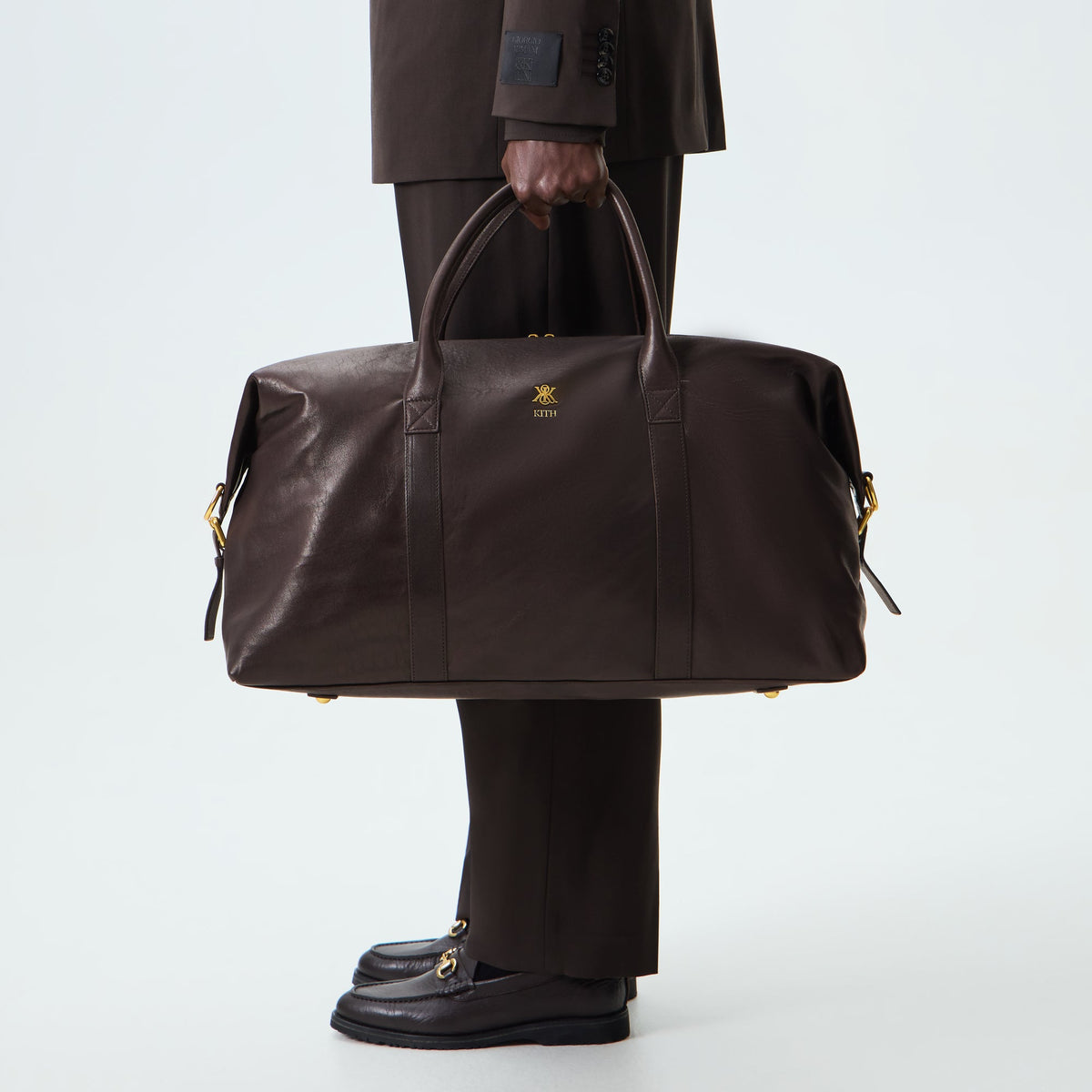Kith Vintage Textured Leather Duffle Bag - Kindling