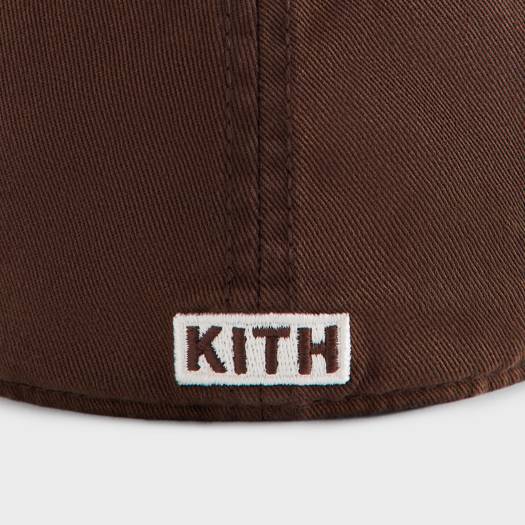 Kith レザー ロゴキャップ ブラウン Kith & '47 for the MLB New York Yankees Washed Franchise LS Cap