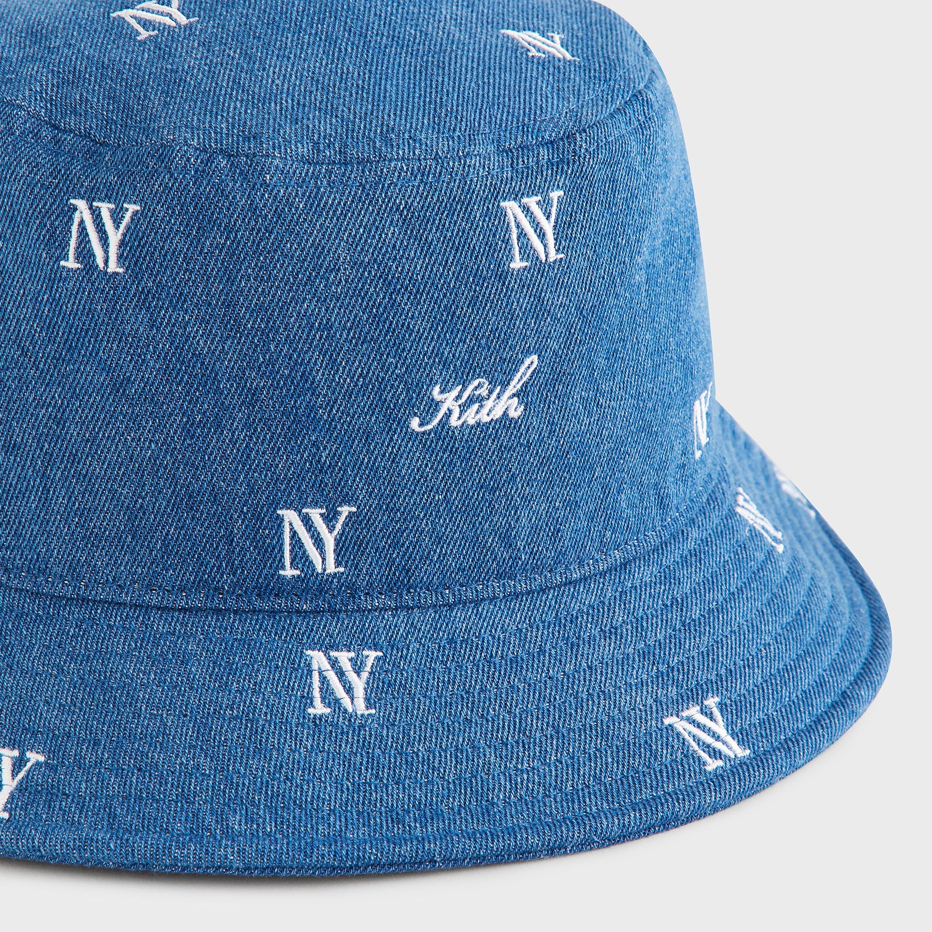 Kith NY All-Over Embroidery Dawson Bucket Hat - Medium Indigo