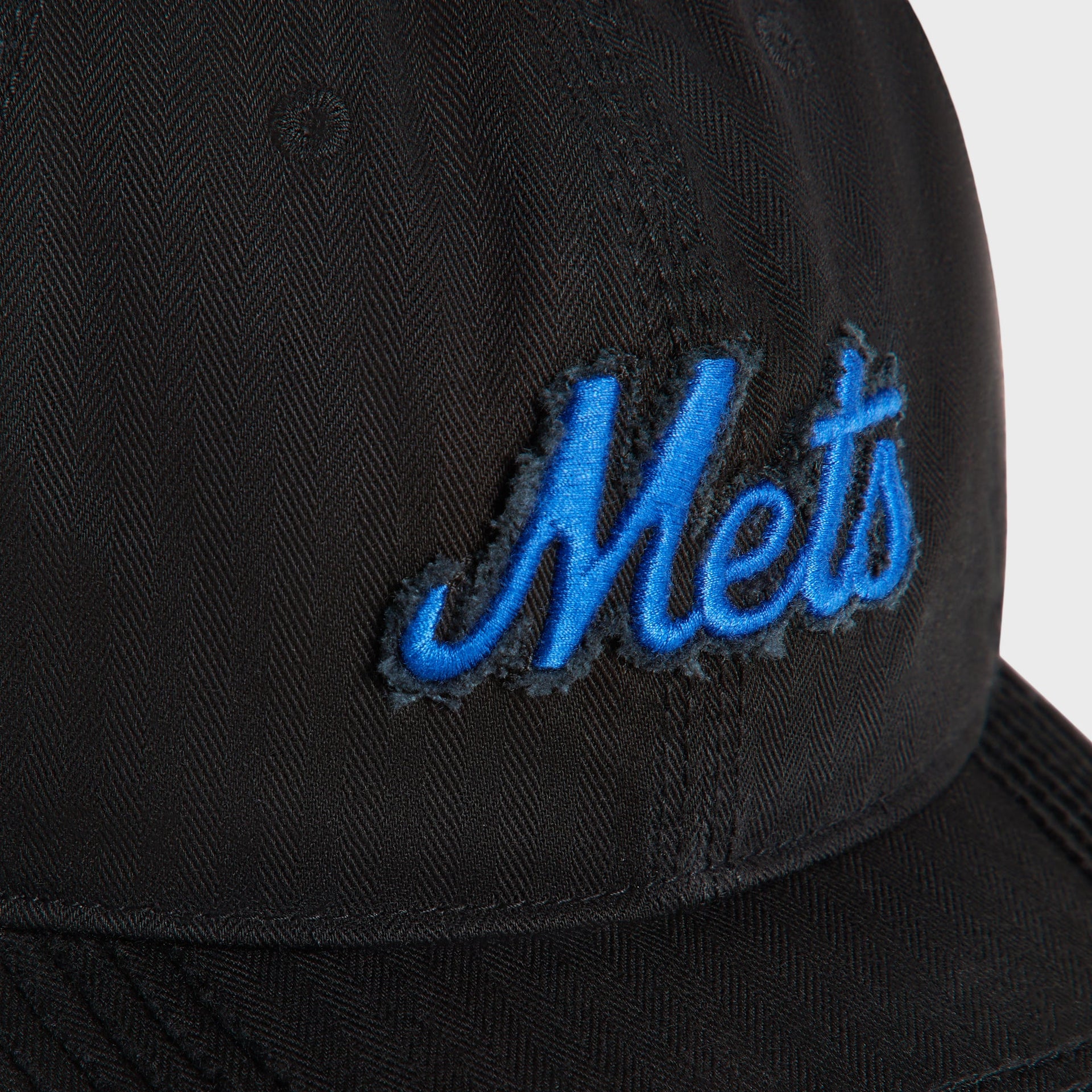 Kith & '47 for the New York Mets Herringbone Brand Franchise LS Cap - Black