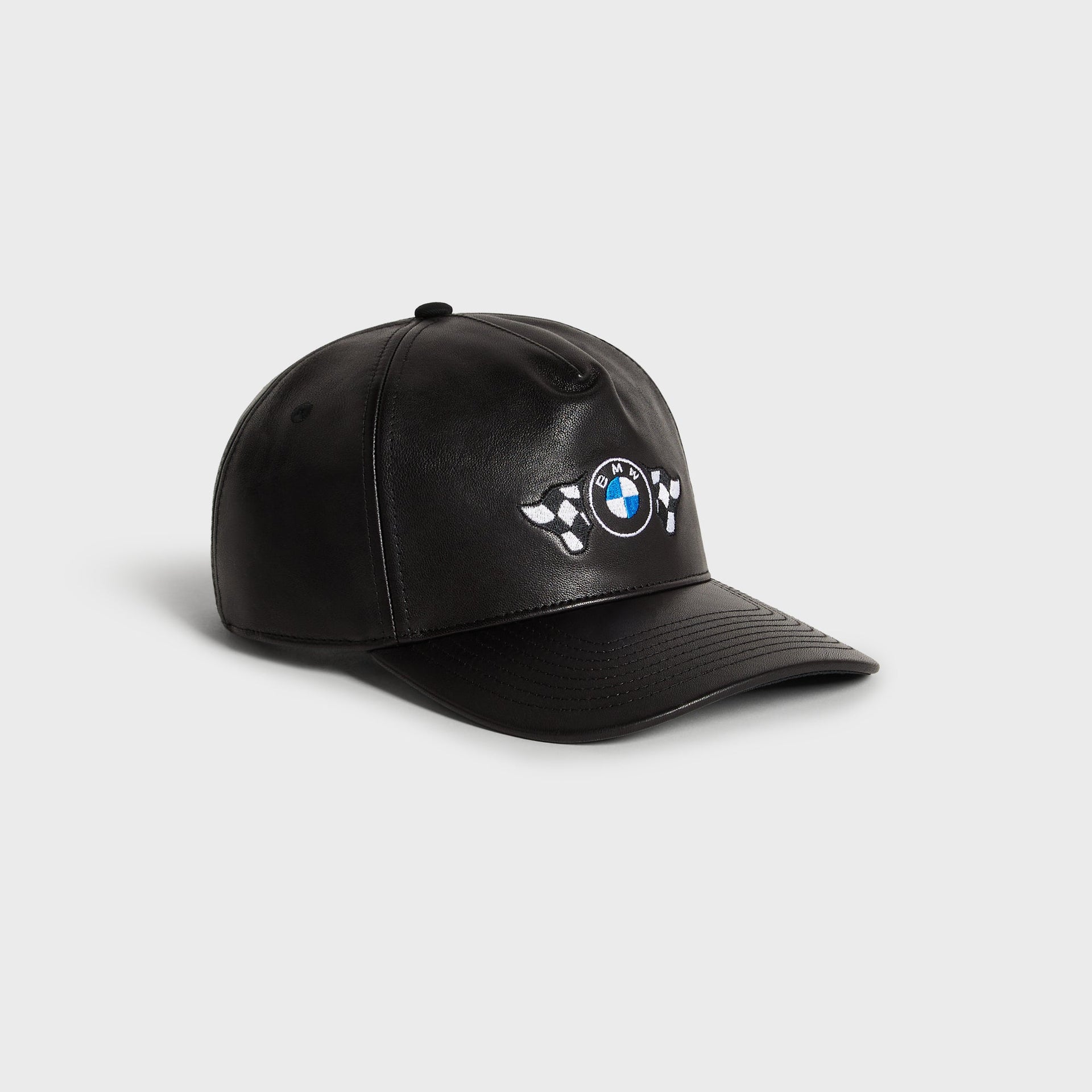 Kith for BMW Leather Bay Low Pinch Crown Cap - Black - PH