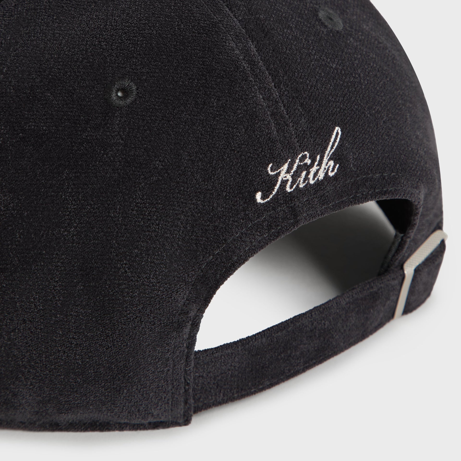 Kith & '47 for the New York Mets Lightweight Sueded Velour Long Bill Cap - Black - PH