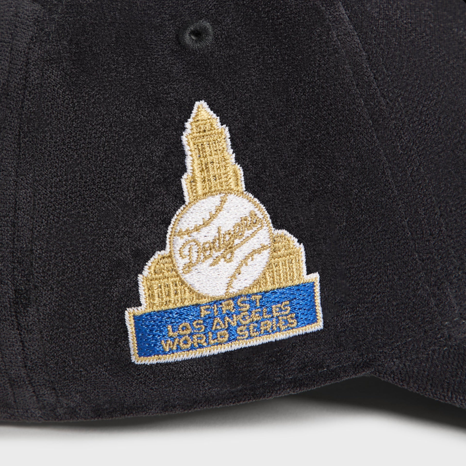Kith & '47 for the New York Mets Lightweight Sueded Velour Long Bill Cap - Black - PH