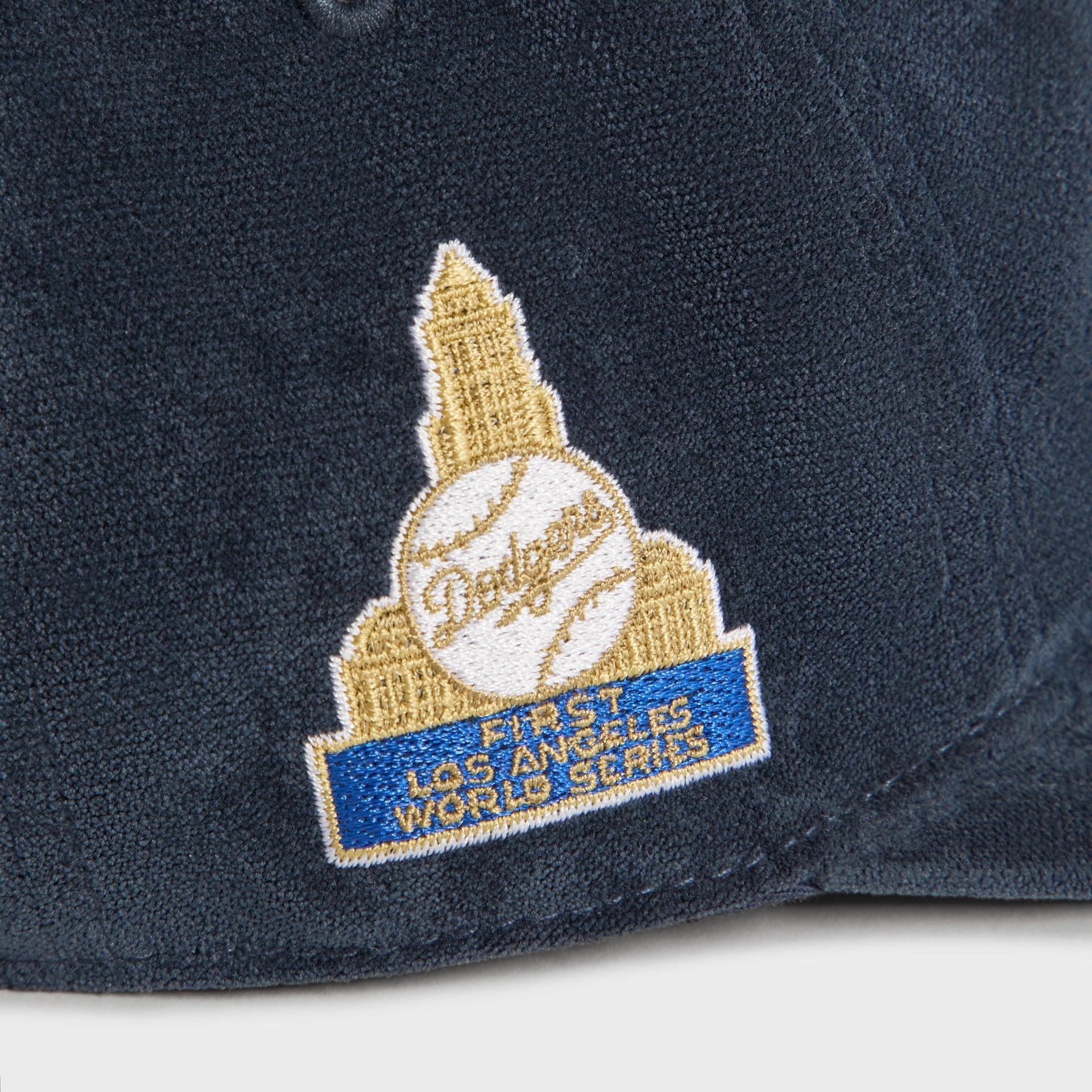Kith & '47 for the Los Angeles Dodgers Lightweight Suede Velour Long Bill Cap - Nocturnal
