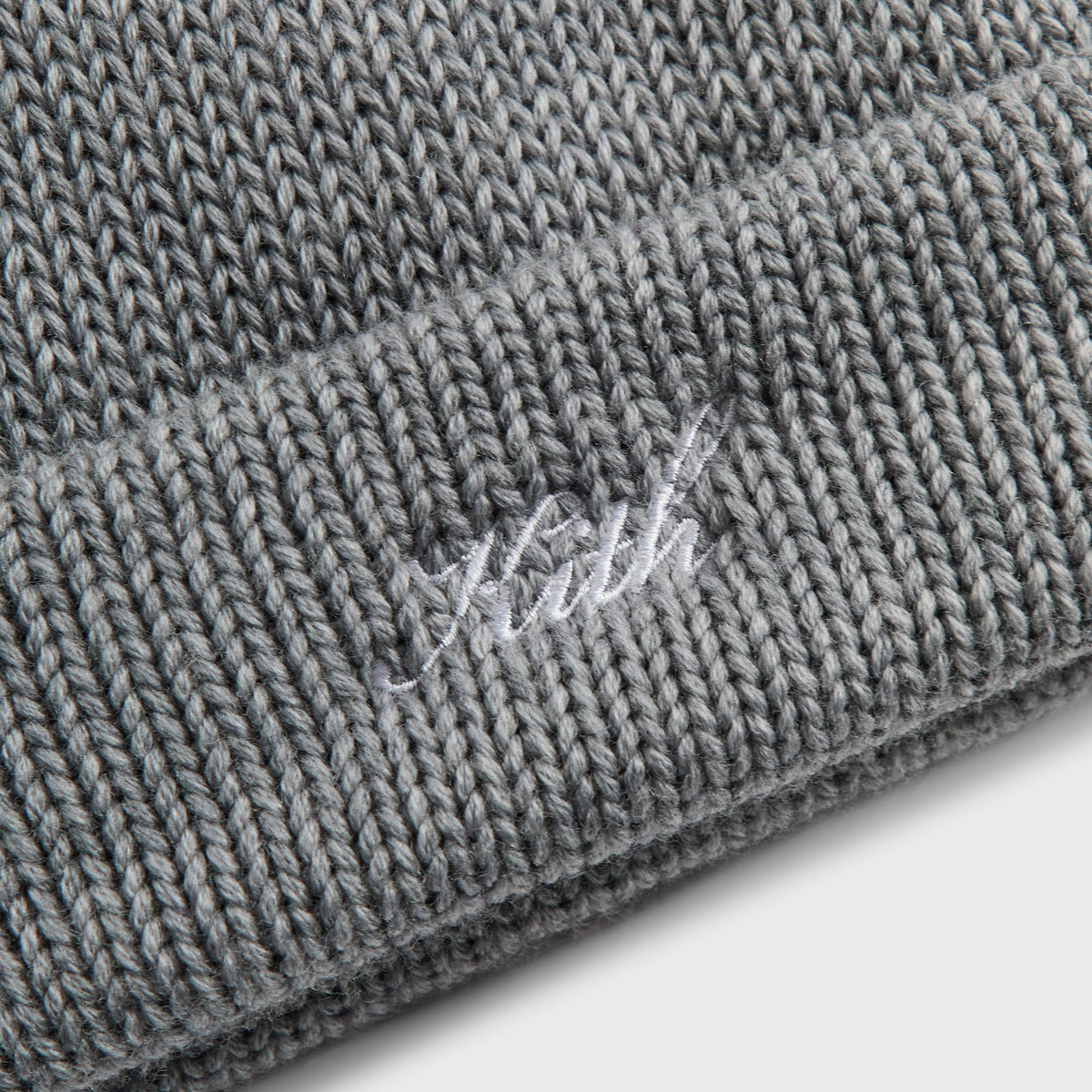 Kith Script Icon Beanie - Mid Heather Grey