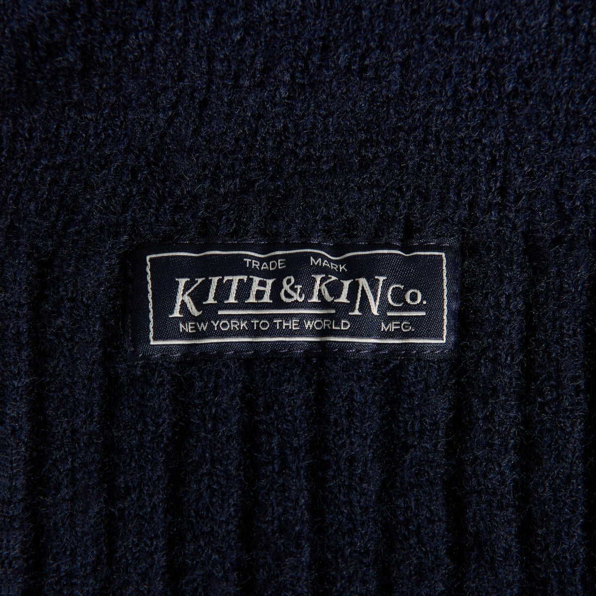 Kith Soft Rib Knit Balaclava - Nocturnal