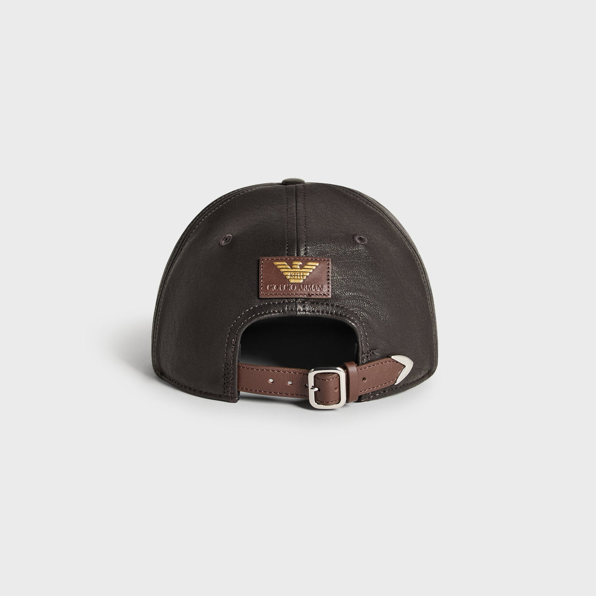 Giorgio Armani & Ronnie Fieg for '47 Soft Leather SL Hitch Cap - Black
