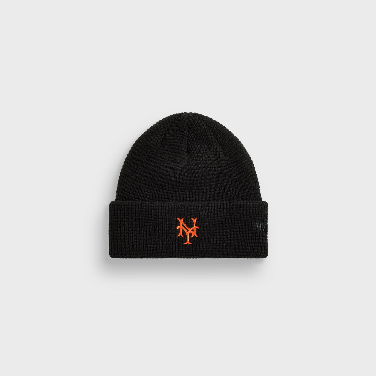 Kith & ‘47 for the New York Mets Waffle Knit Beanie - Black
