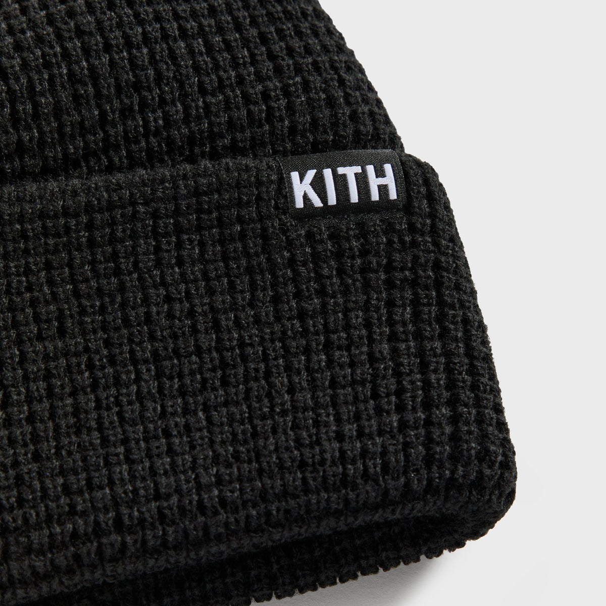 Kith & ‘47 for the New York Mets Waffle Knit Beanie - Black