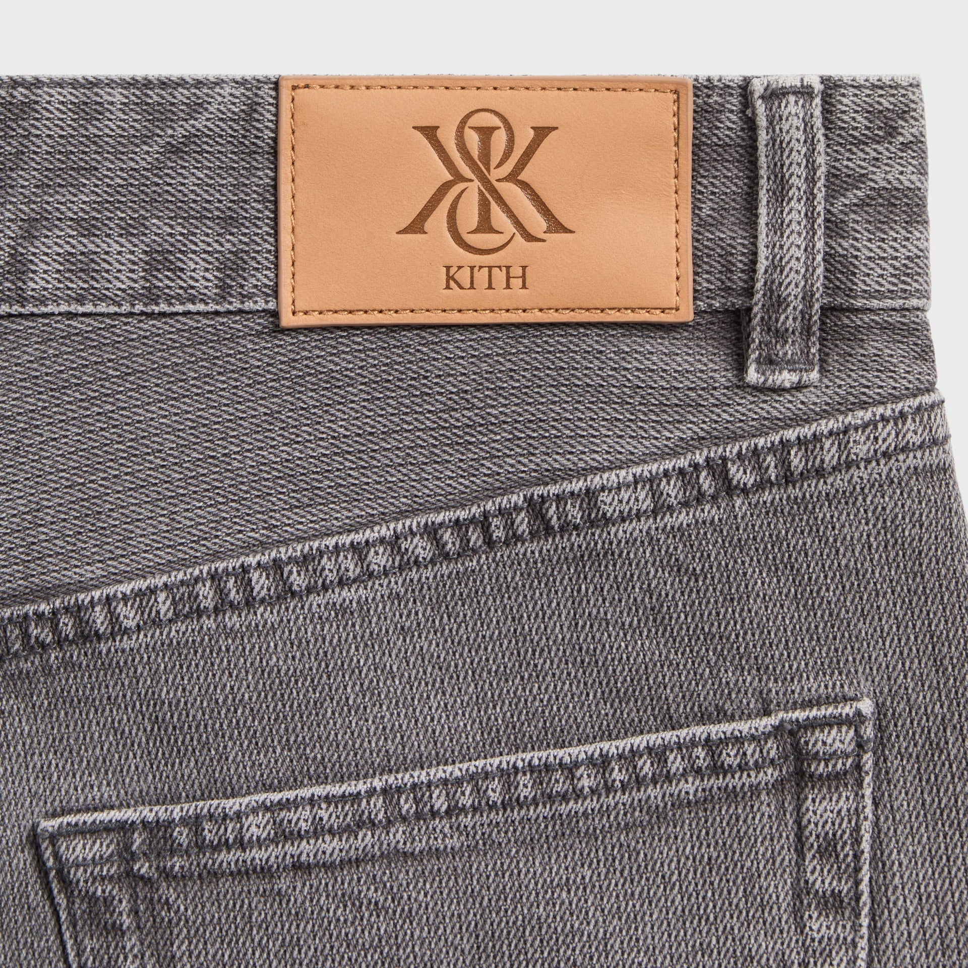 Kith Herringbone Denim Galen Jeans - Mineral