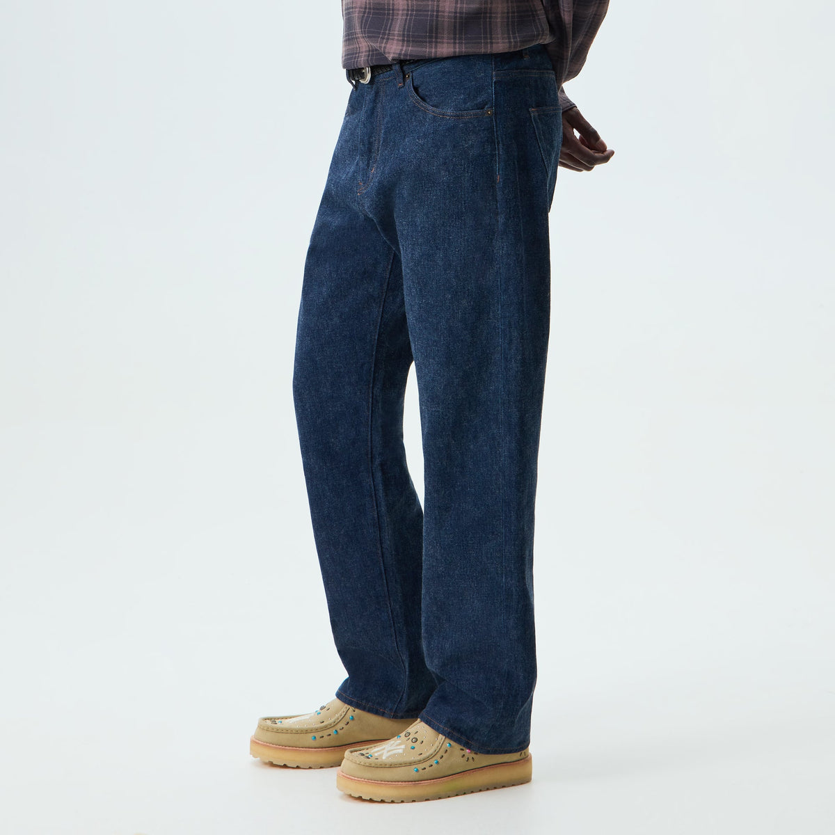 &Kin Brushed Denim Webster Chill Jean - Dark Indigo