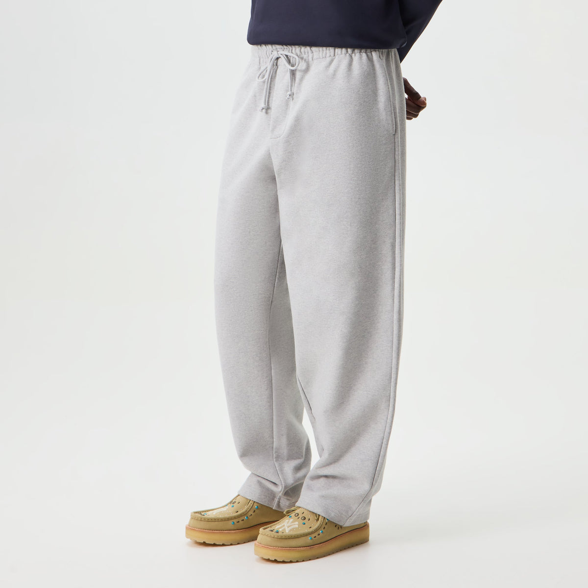 Kith Sueded French Terry Bryson Sweatpant - Medium Heather Grey