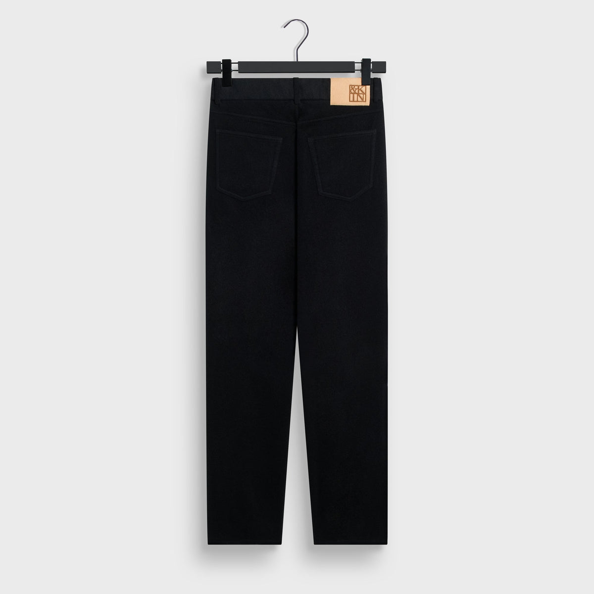 &Kin Wool Cashmere Brett Pleated Trouser - Black