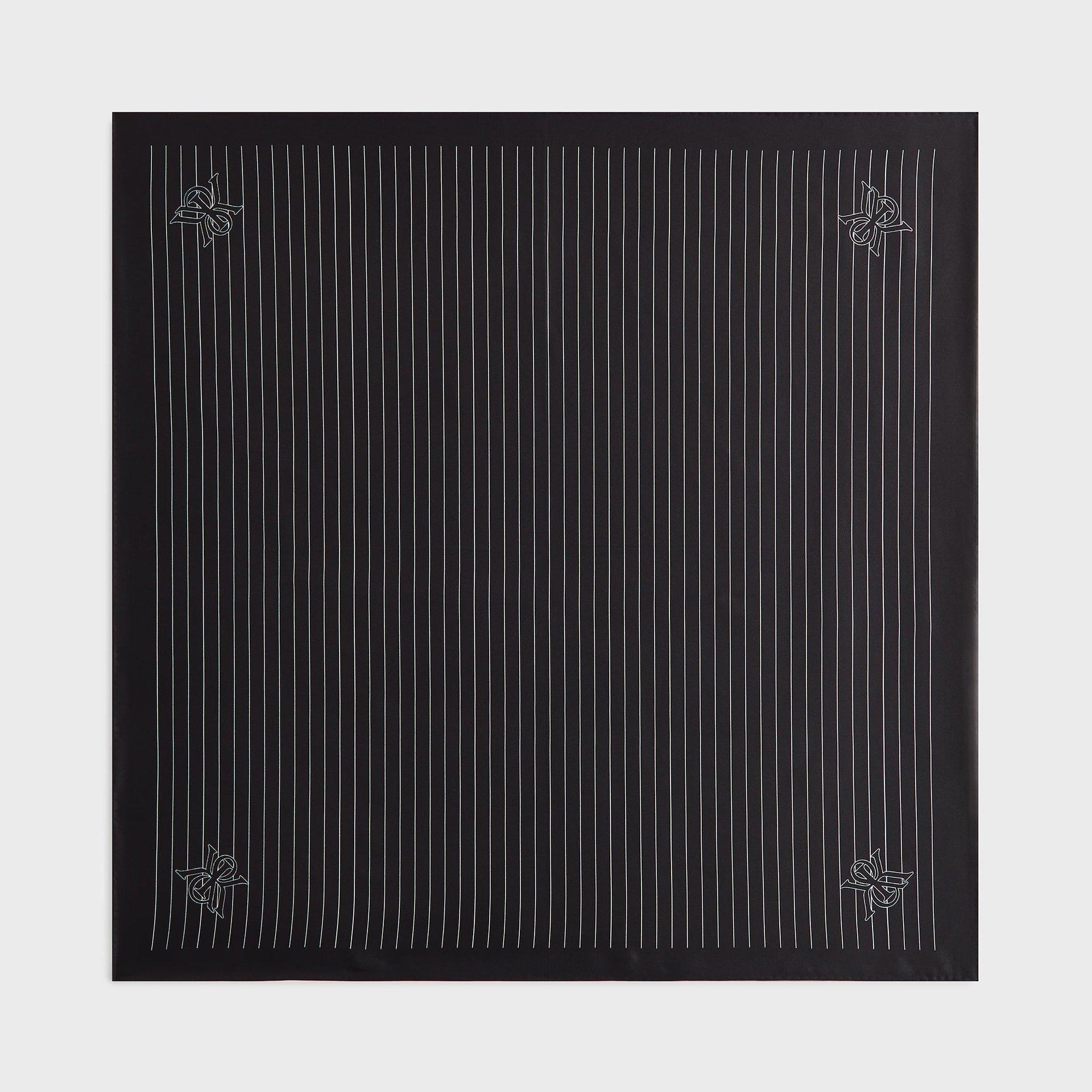 Kith Printed Silk Scarf - Black - PH