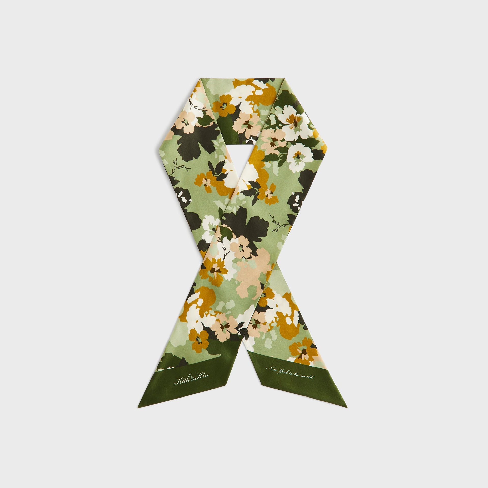 Kith Printed Silk Neck Tie - Sage