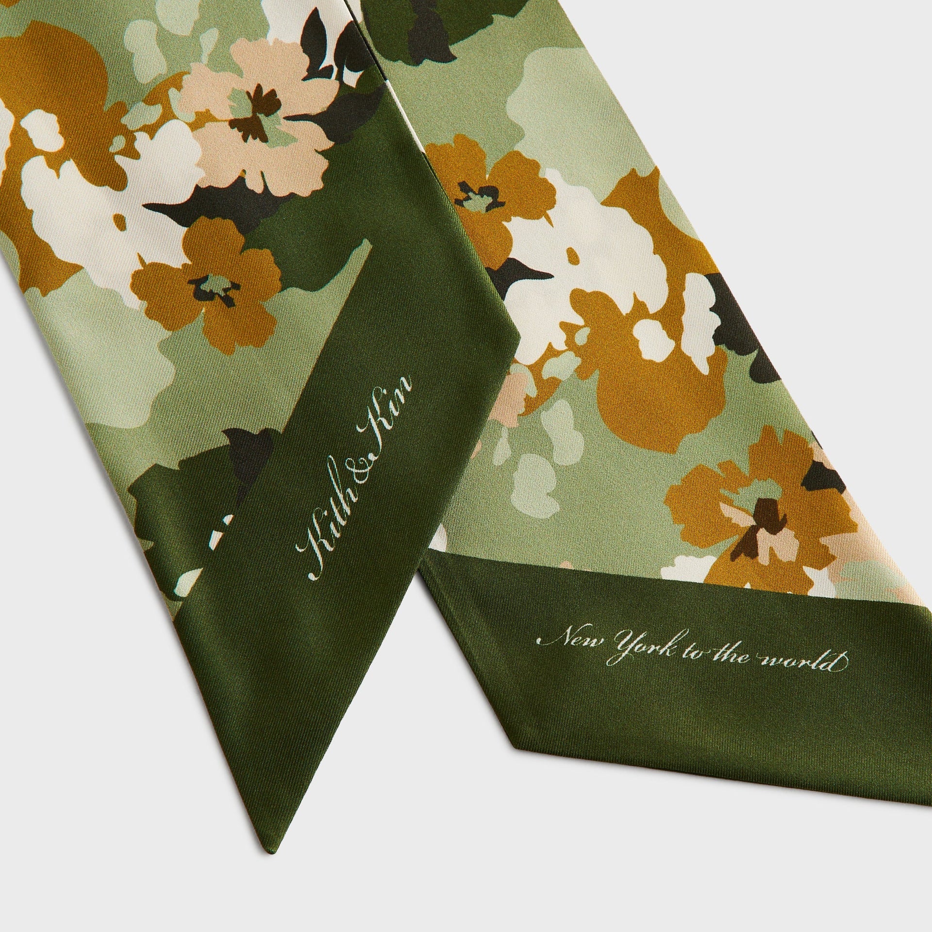 Kith Printed Silk Neck Tie - Sage - PH