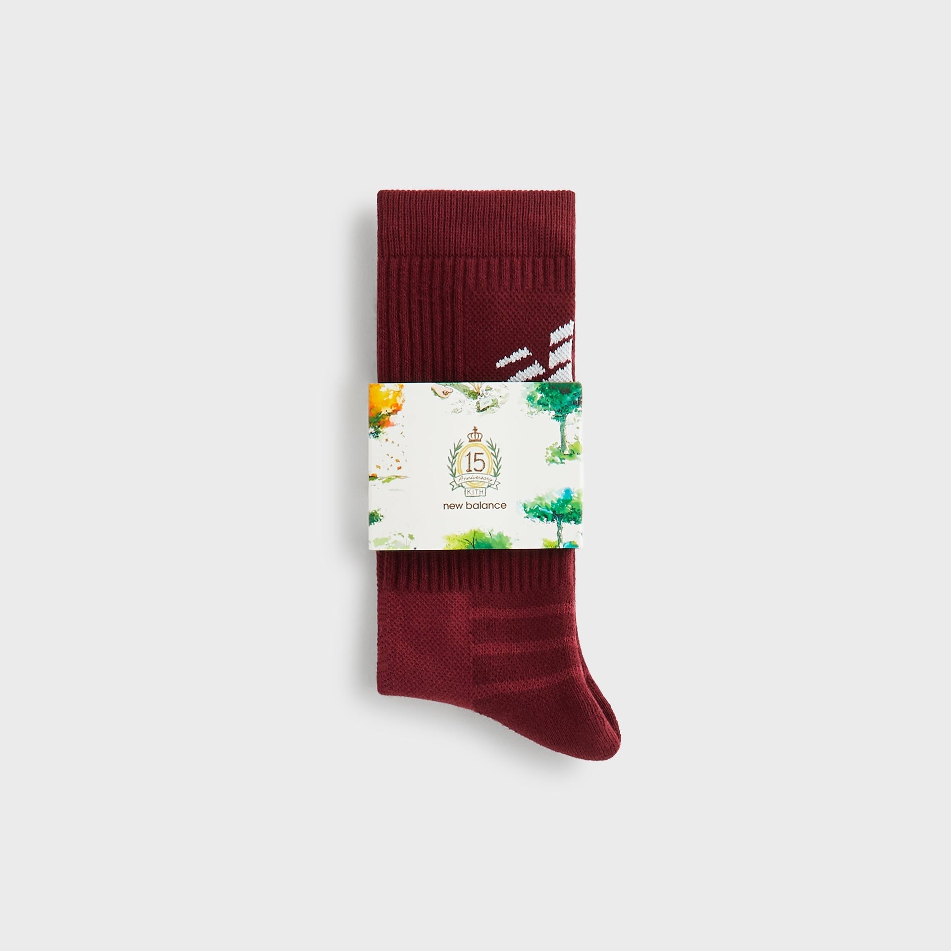 Kith & New Balance Big Logo Crew Socks - Biking Red - PH