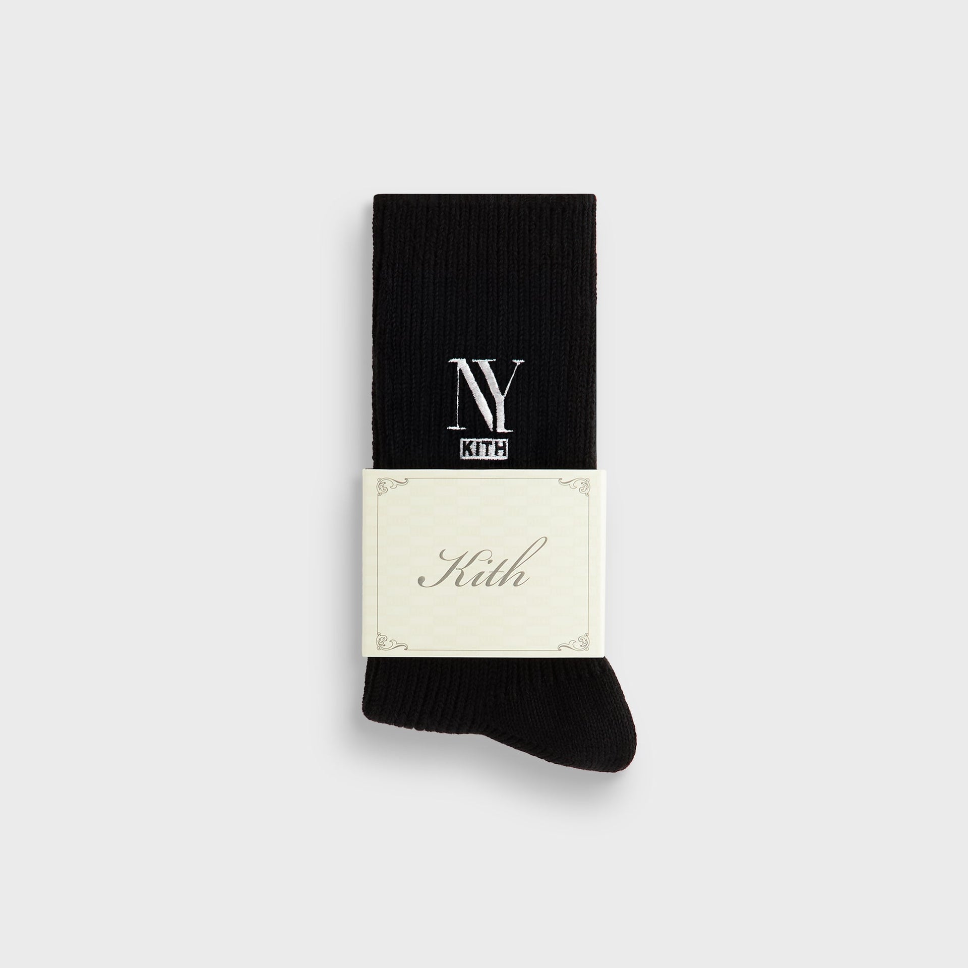 Kith NY Cotton Slouchy Crew Socks - Black