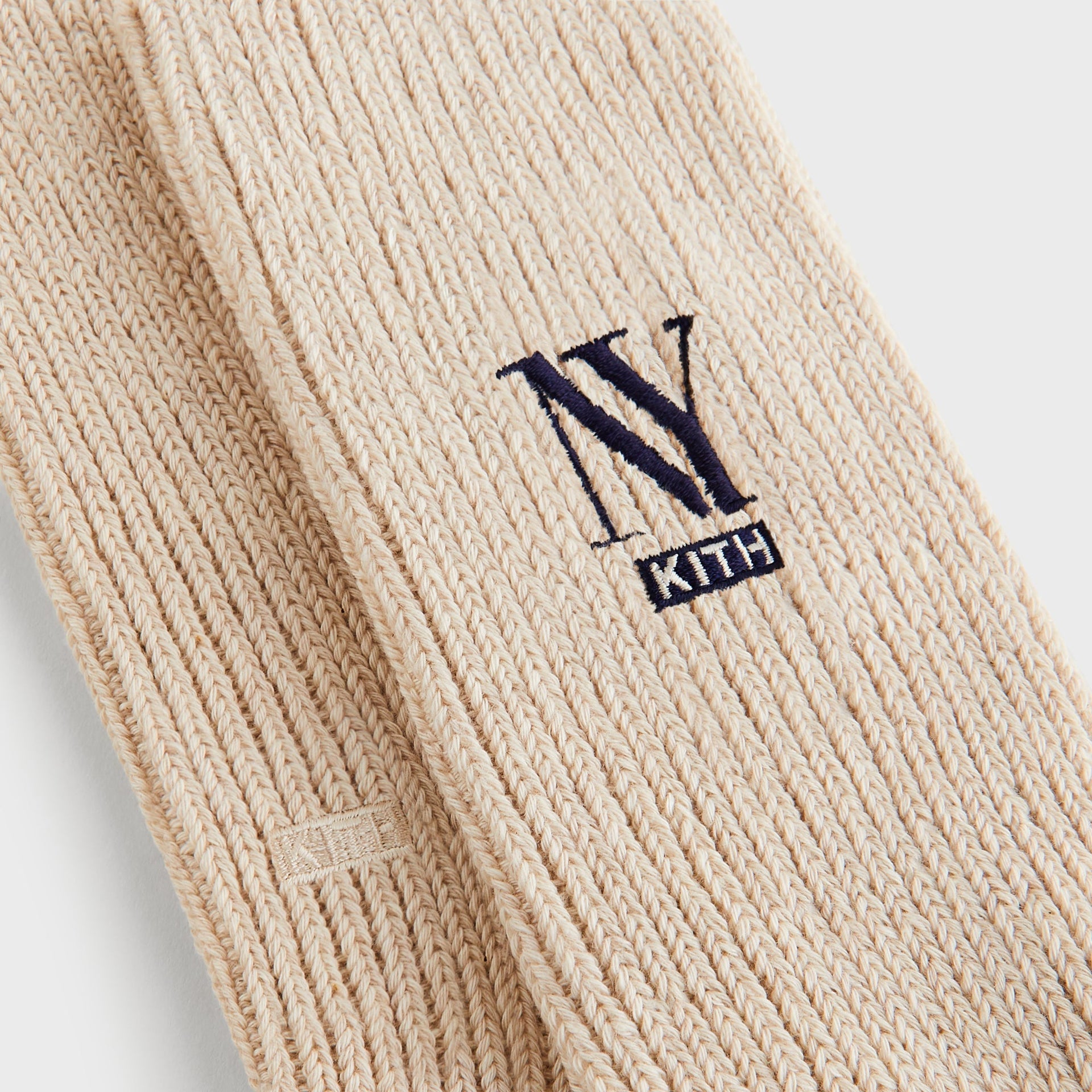 Kith NY Cotton Slouchy Crew Socks - Heather Oatmeal - PH