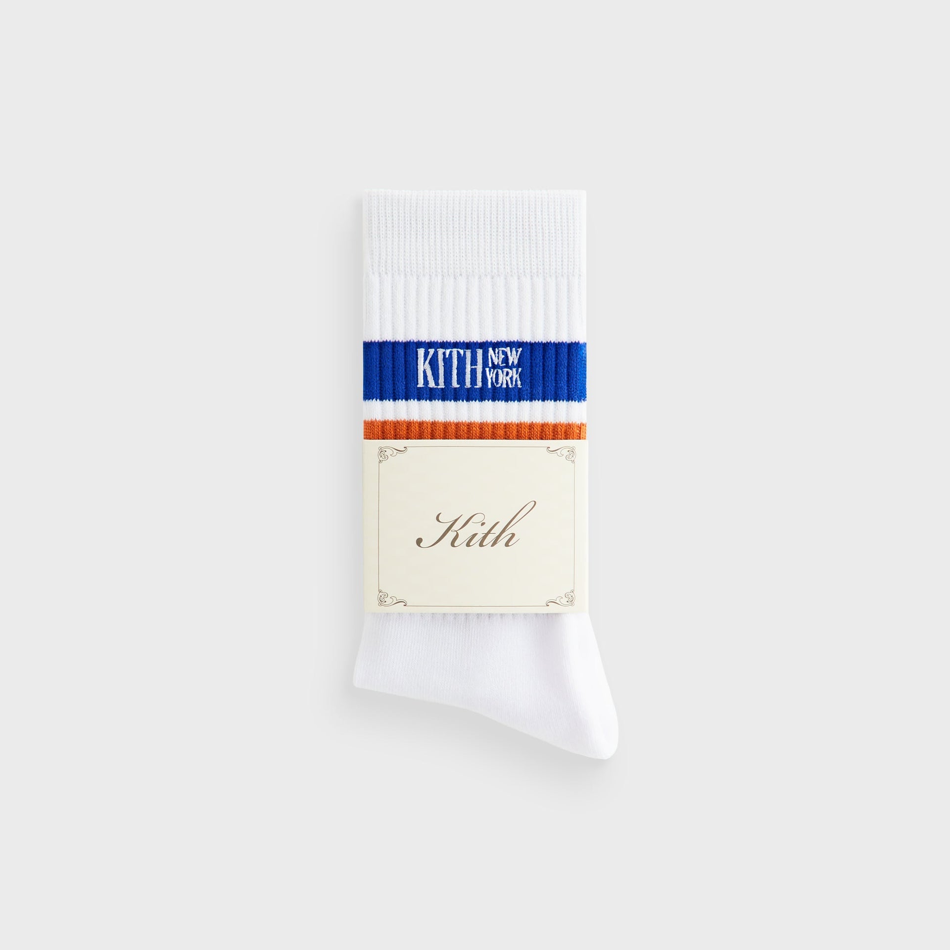 Kith Calf Stripe Socks - White