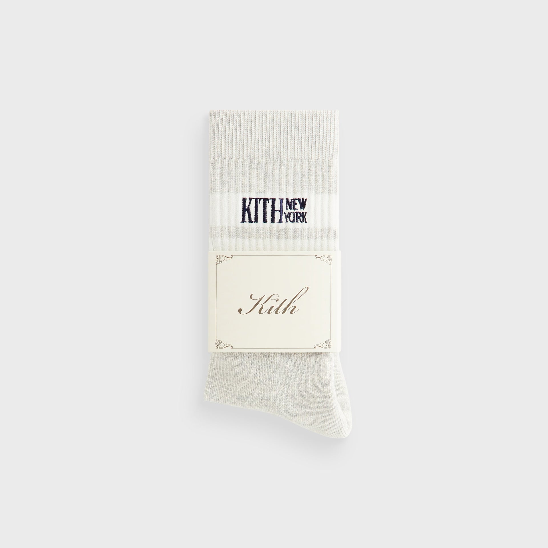 Kith Calf Stripe Socks - Heather Grey - PH
