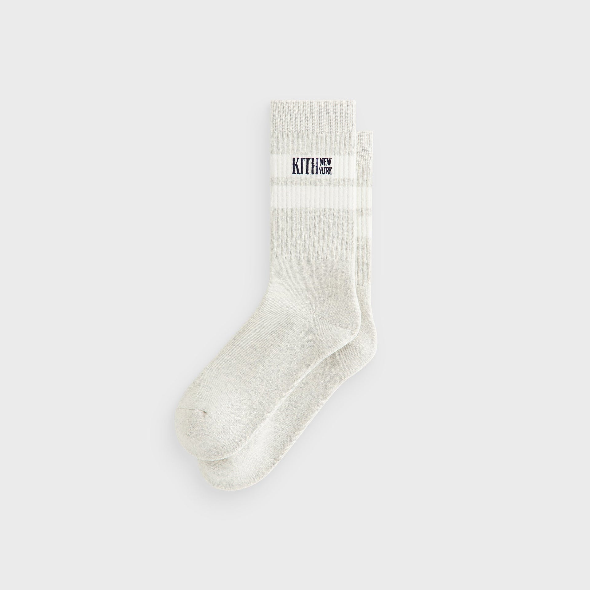 Kith Calf Stripe Socks - Heather Grey - PH