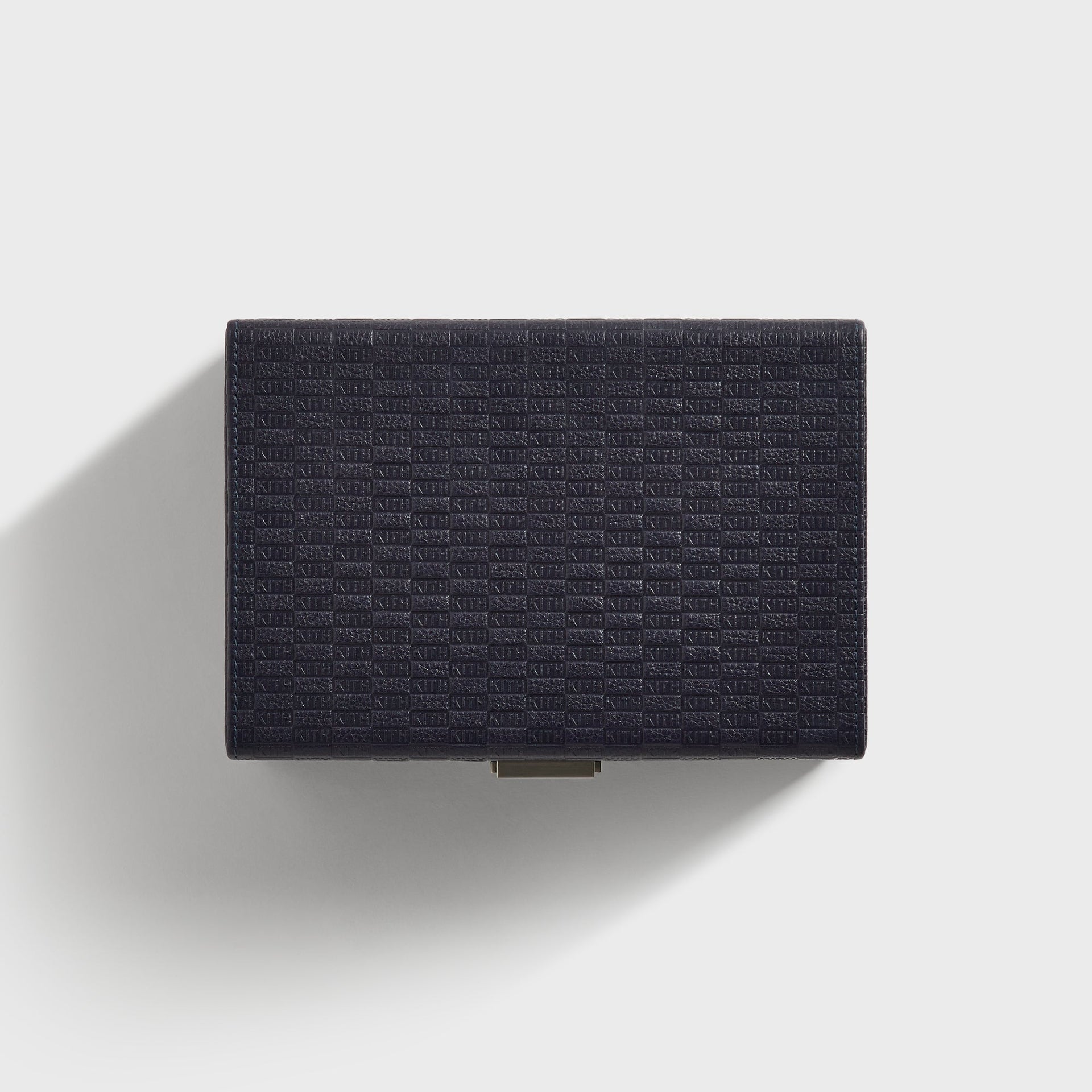 Kith Monogram Tumbled Saffiano Leather Watch Box - Ink - PH