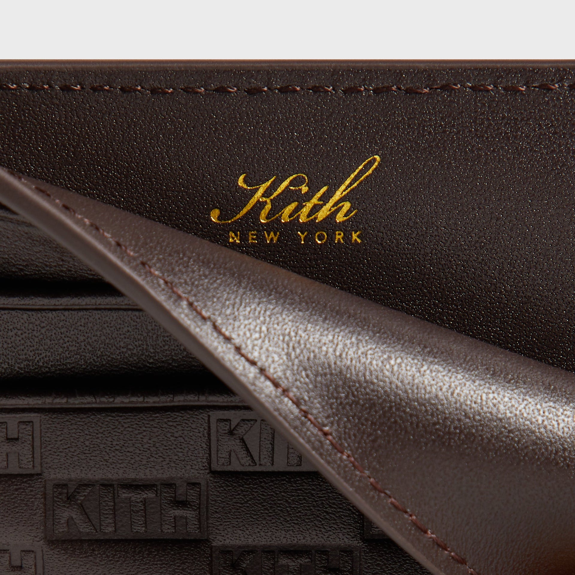 Kith Monogram Leather Card Holder - Zoom