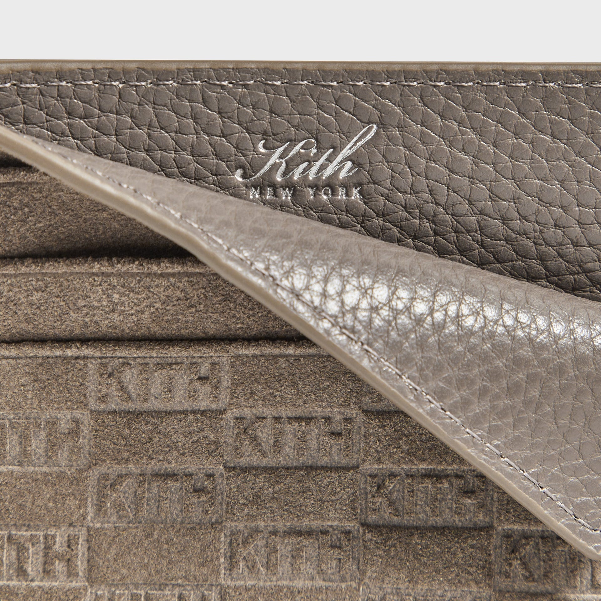 Kith Monogram Suede Cardholder - Java