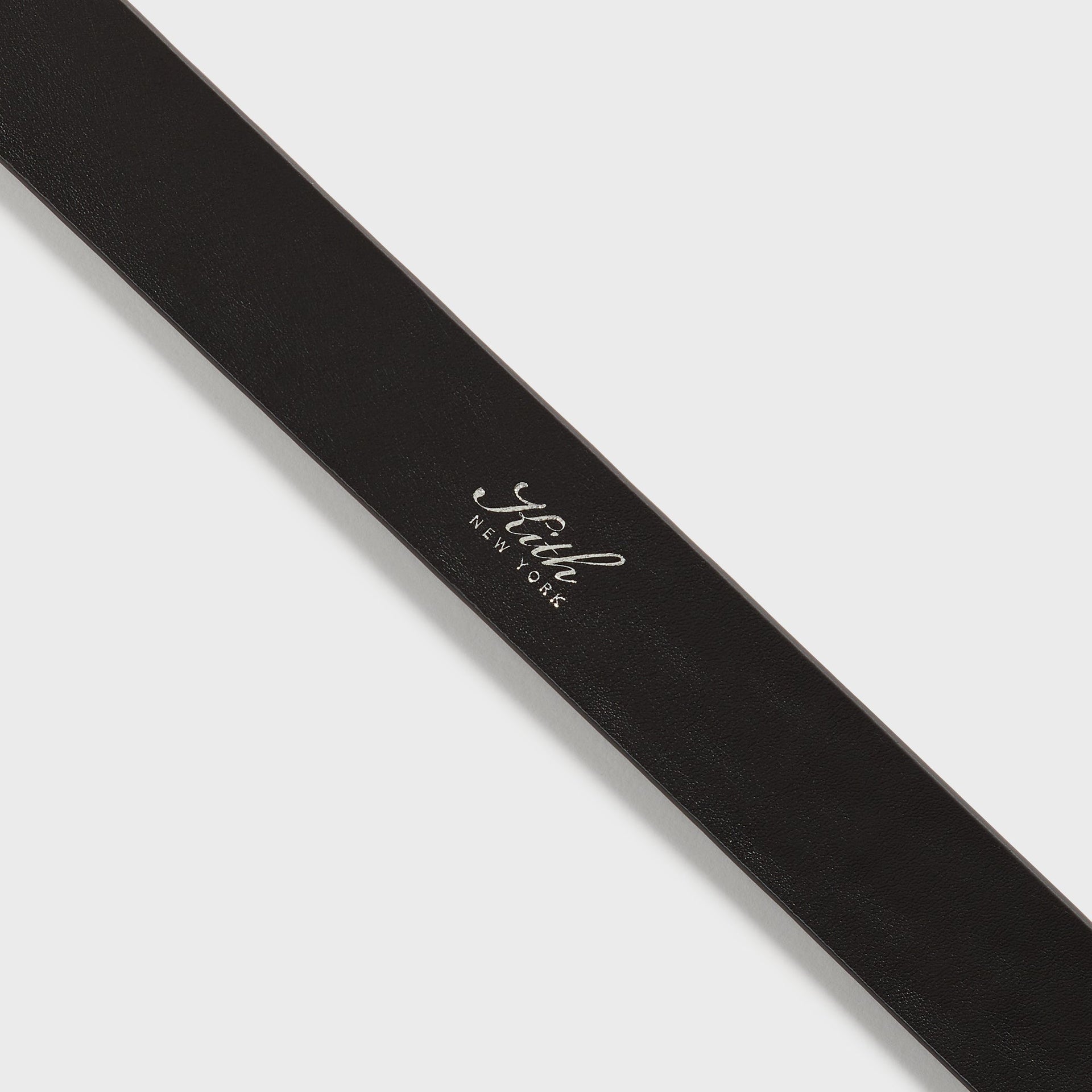 Kith Monogram Tumbled Leather Belt - Black - PH