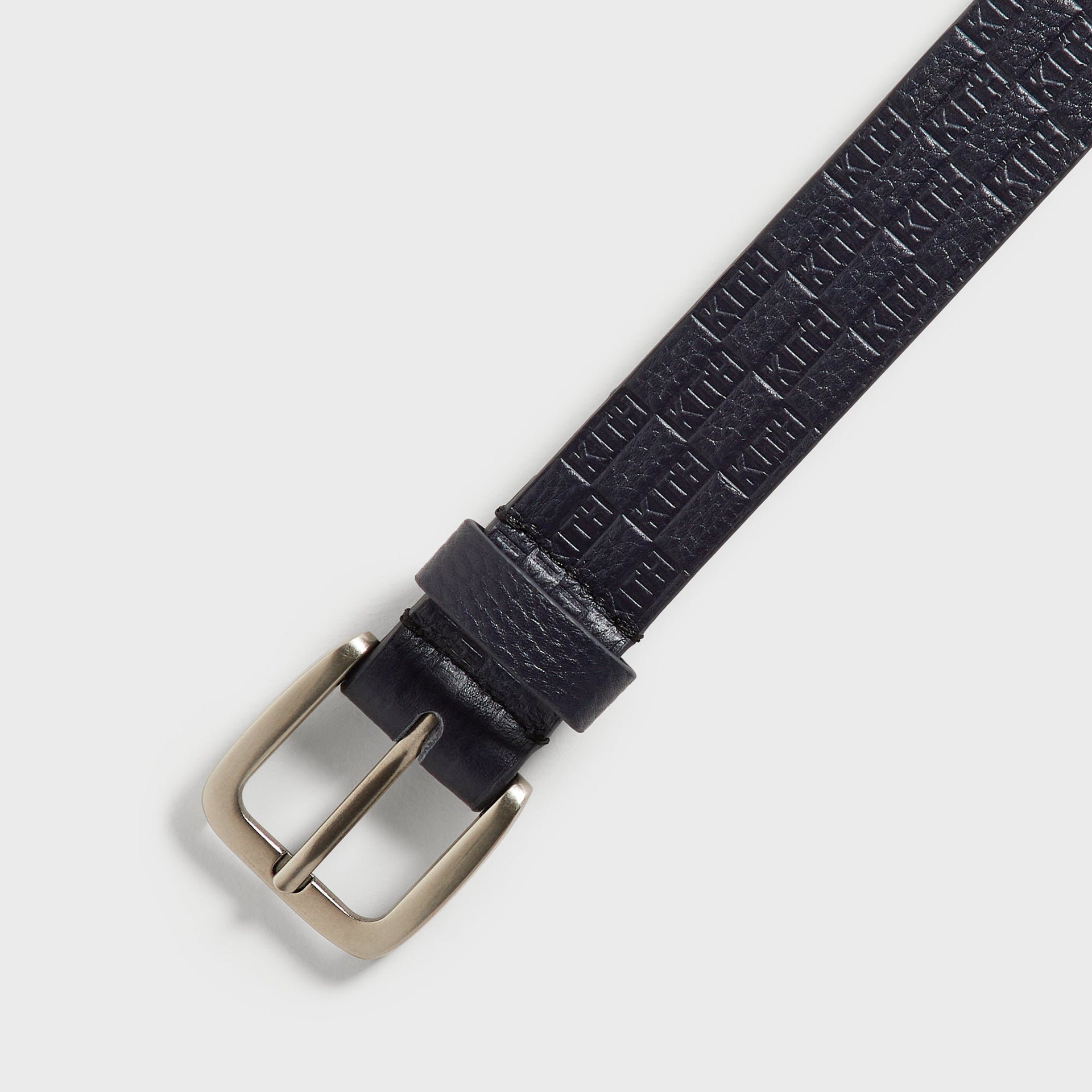 Kith Monogram Tumbled Leather Belt - Ink - PH