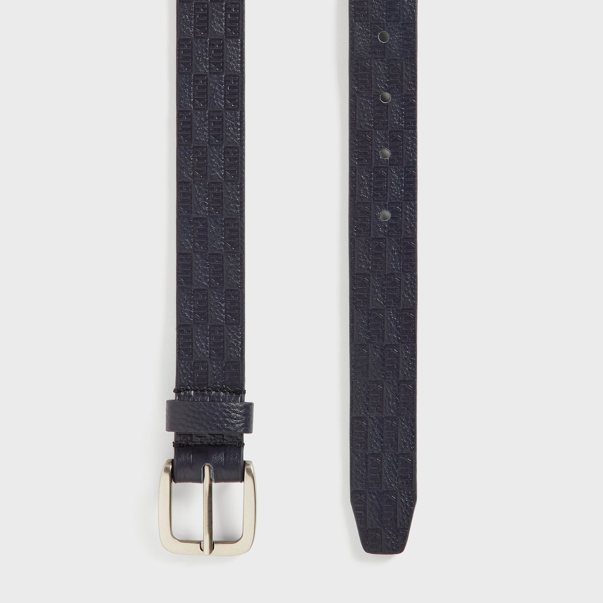Kith Monogram Tumbled Leather Belt - Ink - PH