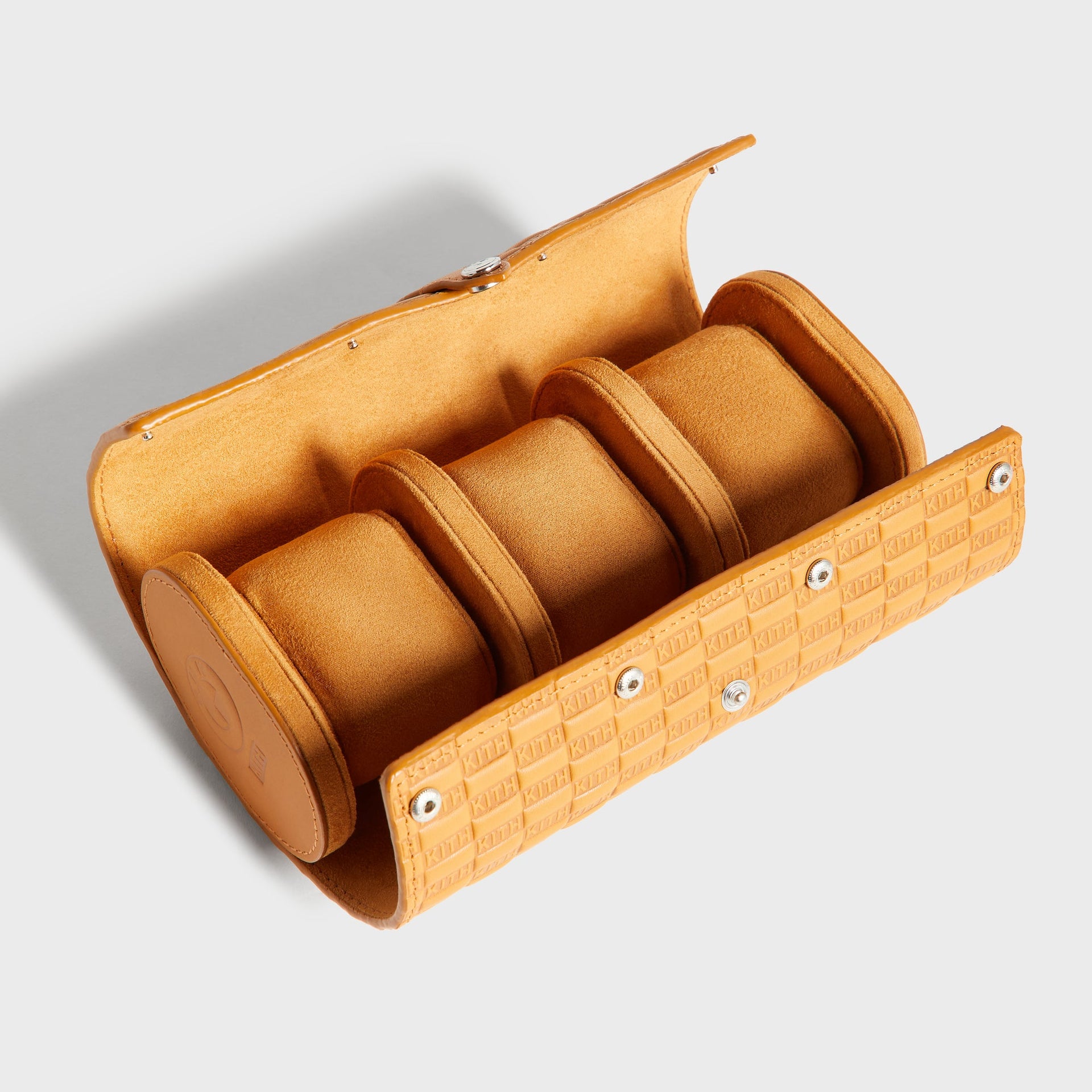 Kith for BMW Leather 3-Watch Roll - Camel