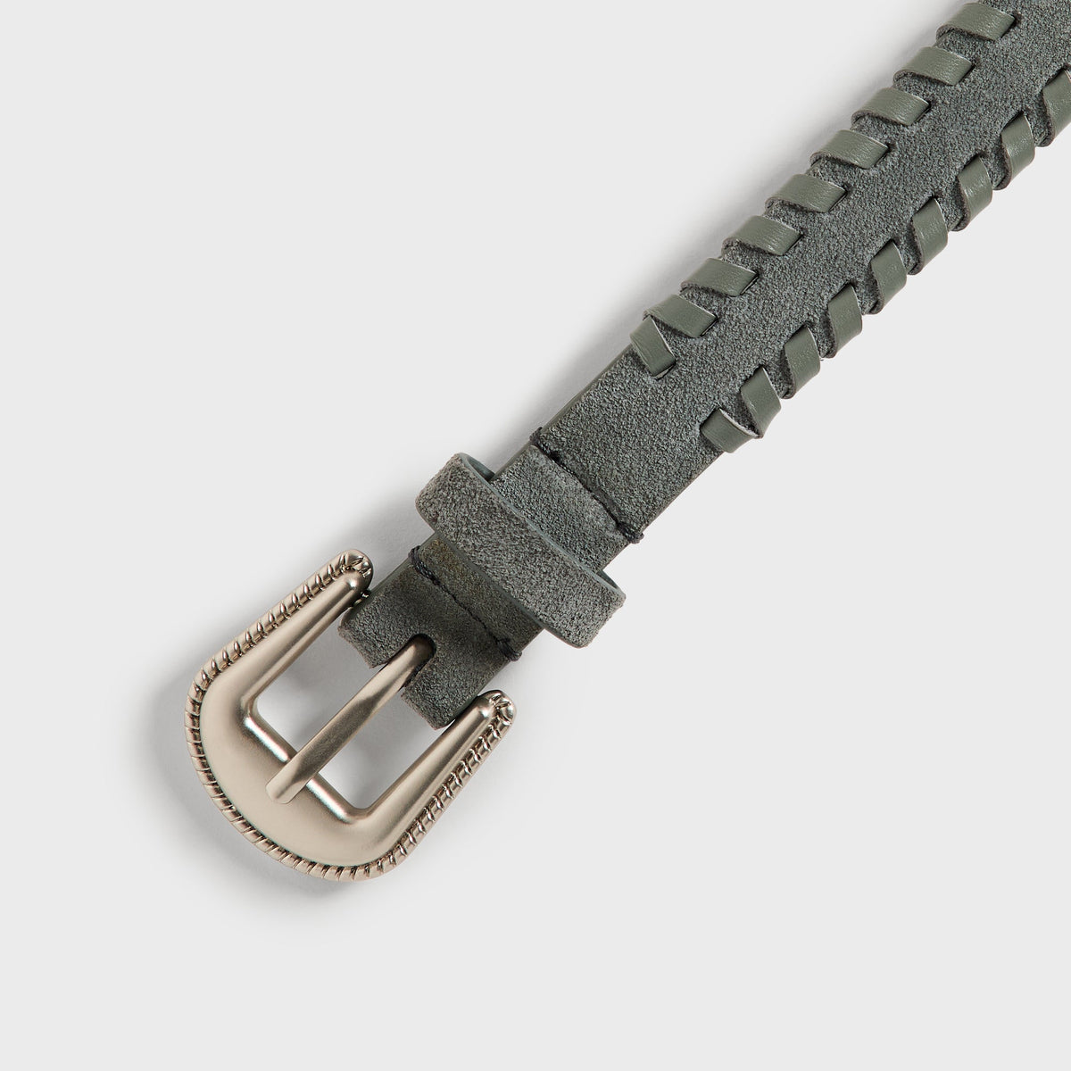 Kith Braided Edge Belt - Skyscraper