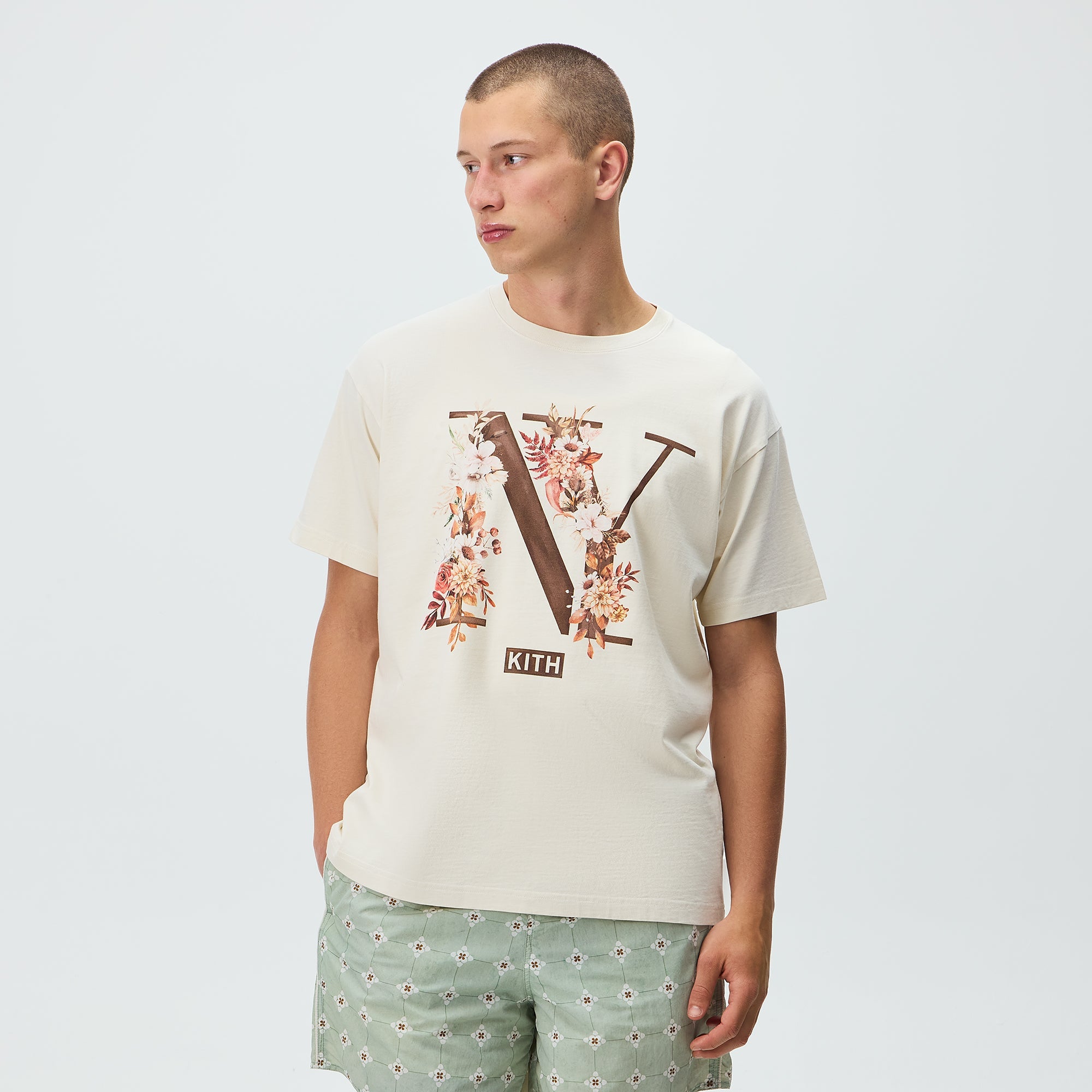 Kith Floral NY Tee - Sandrift – Kith Japan