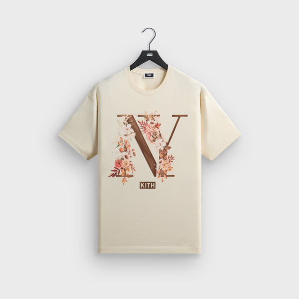 トップス KITH Floral Logo Pocket Tee White XL Kith Floral NY Tee - Sandrift – Kith Japan