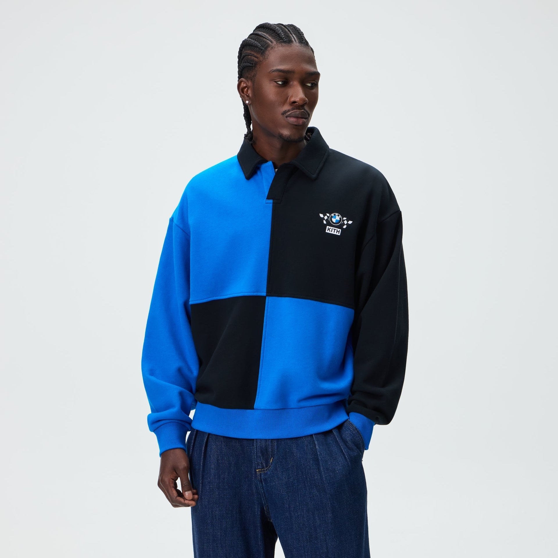 Kith for BMW Checkered Nelson Rugby - Black - PH