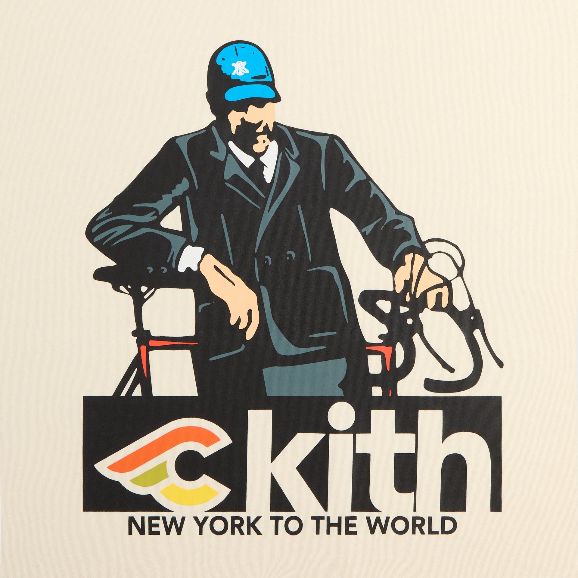 Kith for Cinelli Italo Lupi Tee - Sandrift - PH