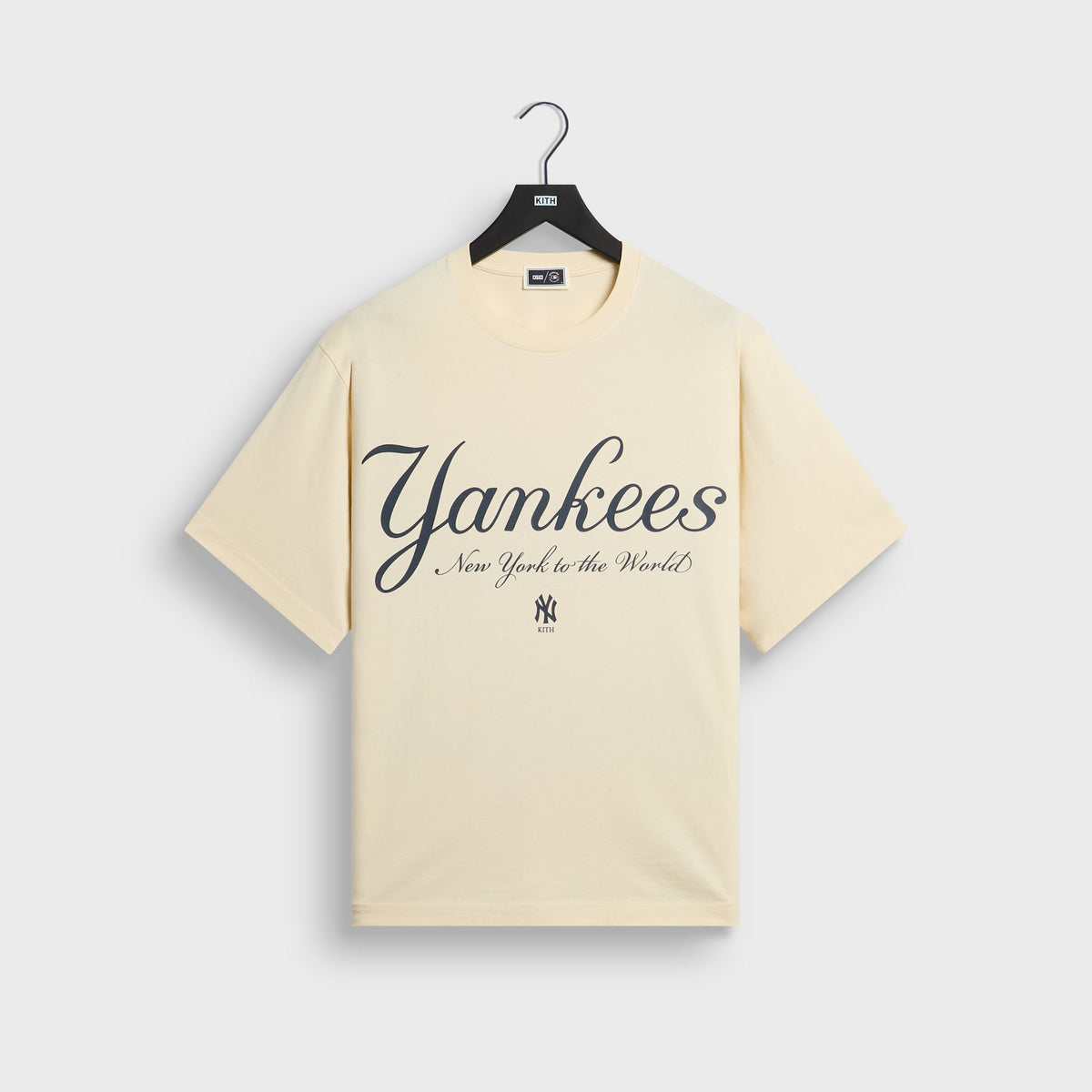 Kith for the New York Yankees Script Vintage Alex Tee - Sandrift