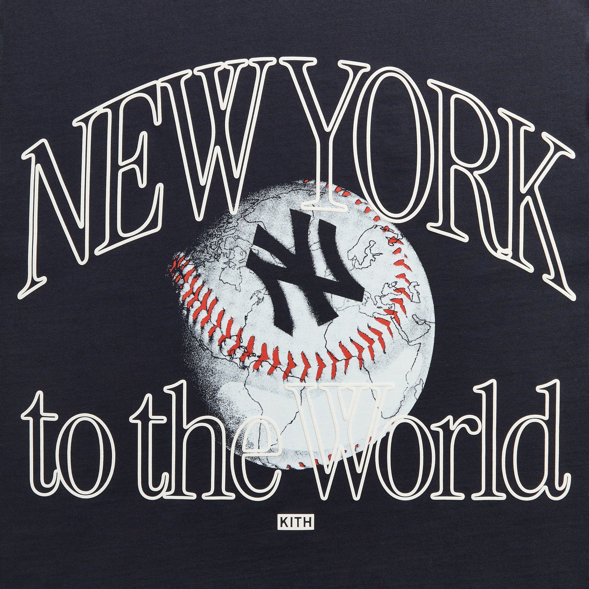 Kith for the New York Yankees New York to the World Vintage Alex Tee - Nocturnal