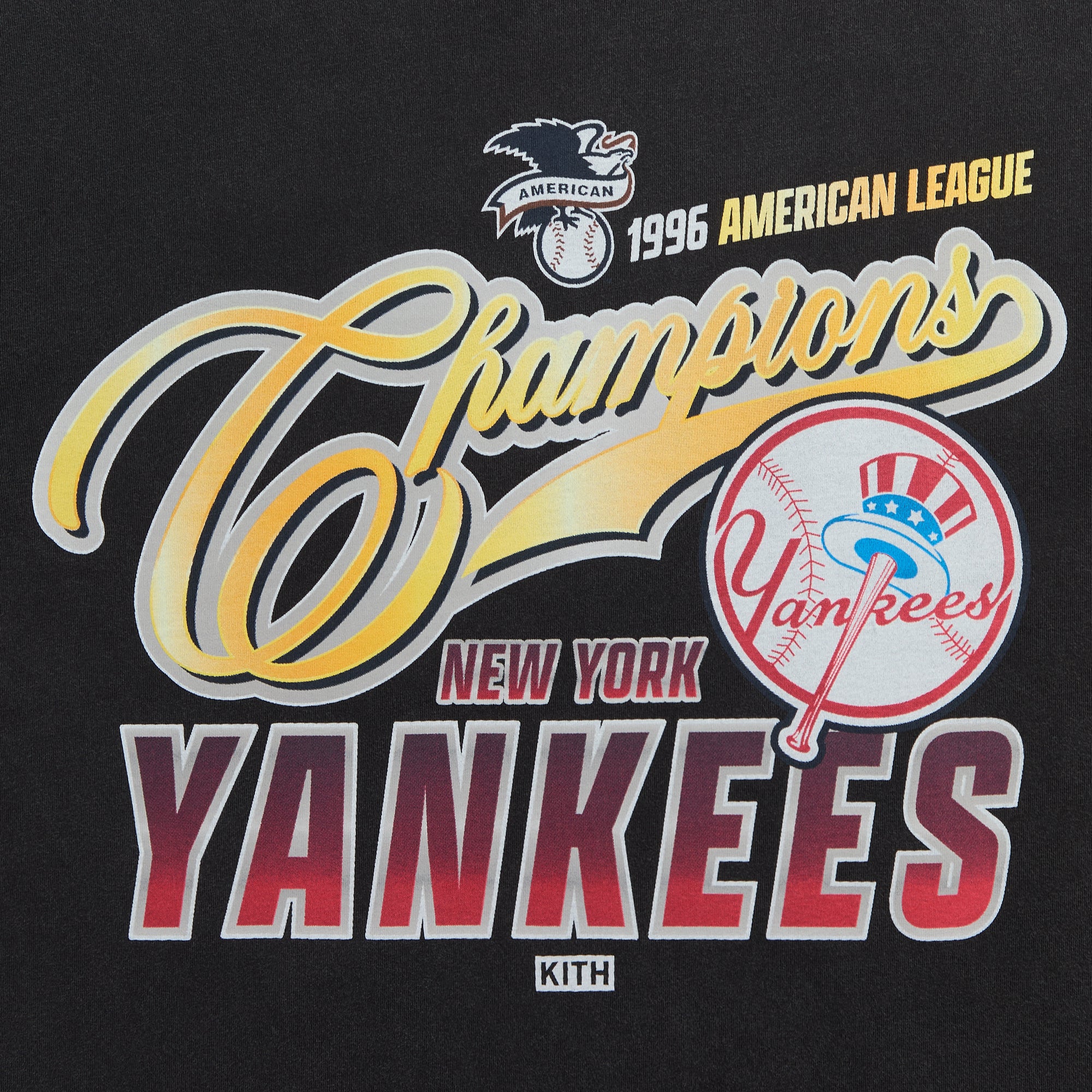 Kith for the New York Yankees Champions Vintage Tee - Black – Kith